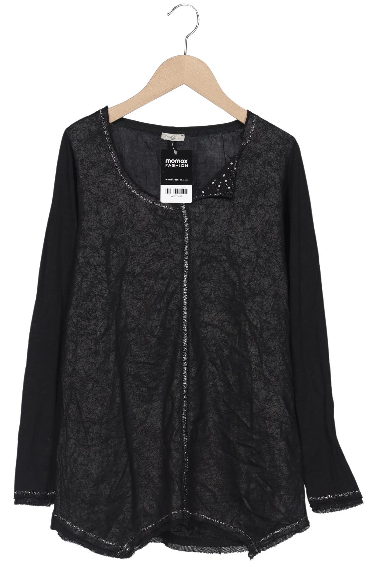 

tredy Damen Langarmshirt, schwarz, Gr. 38