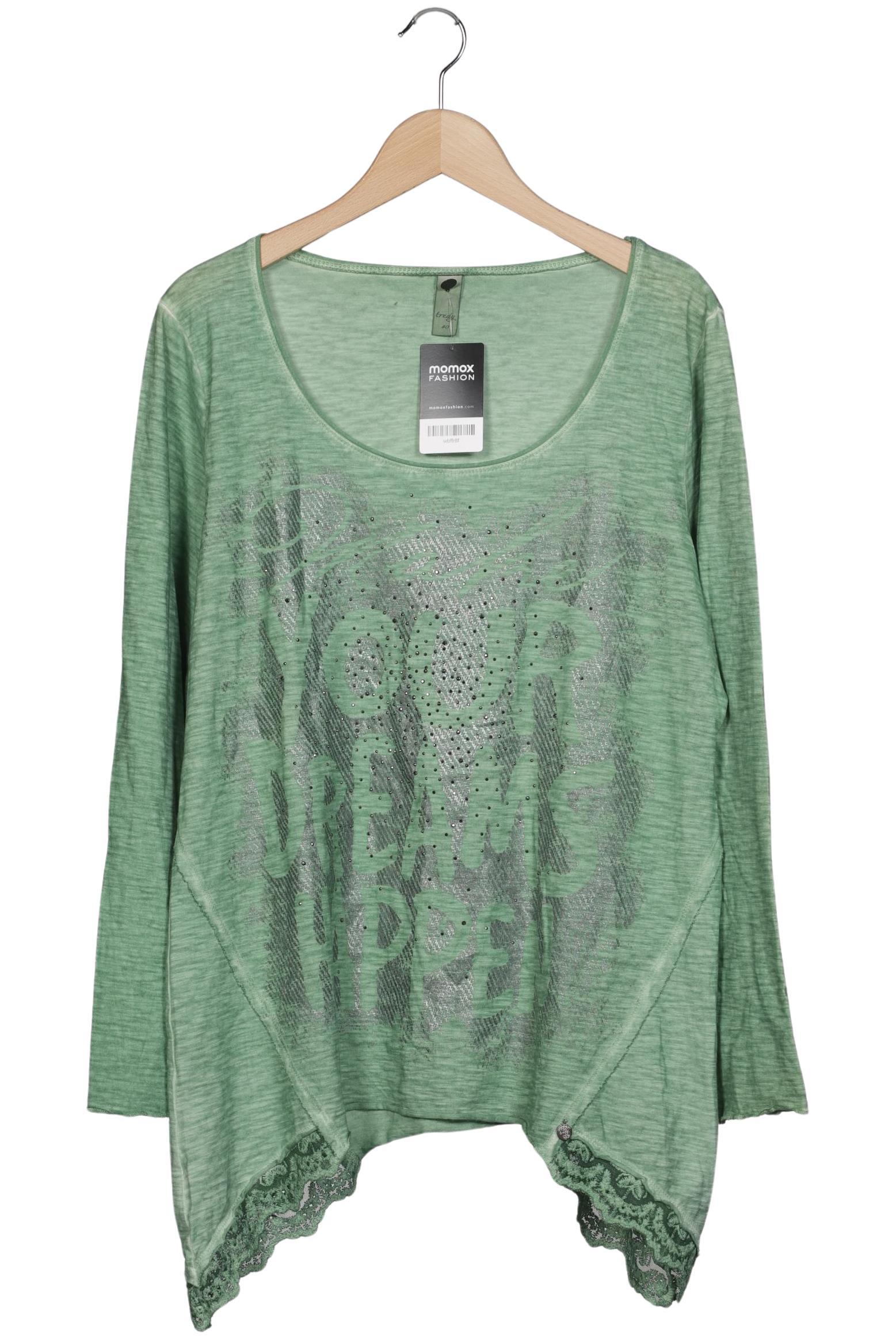 

tredy Damen Langarmshirt, grün, Gr. 40