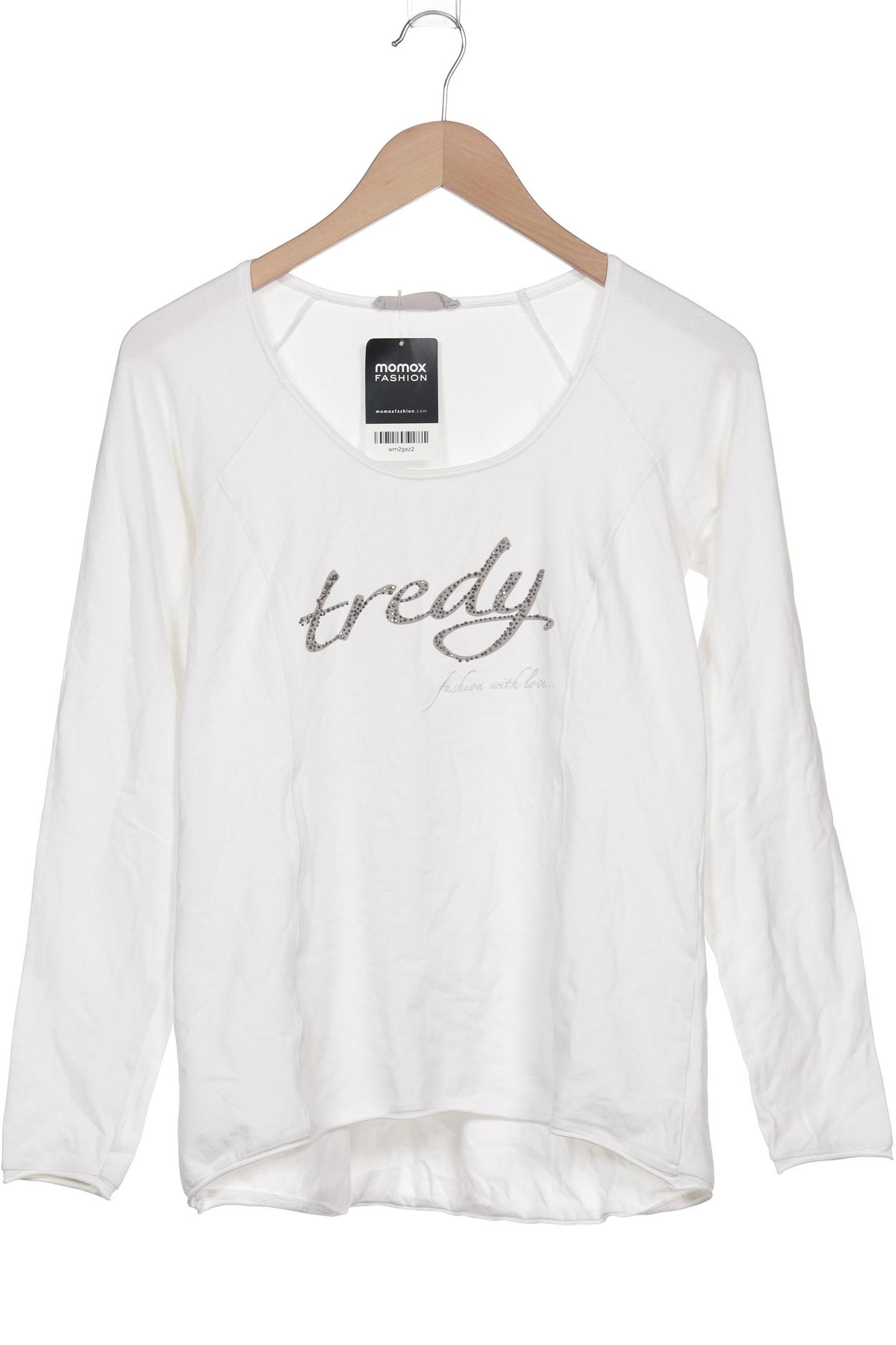 

tredy Damen Langarmshirt, weiß, Gr. 36