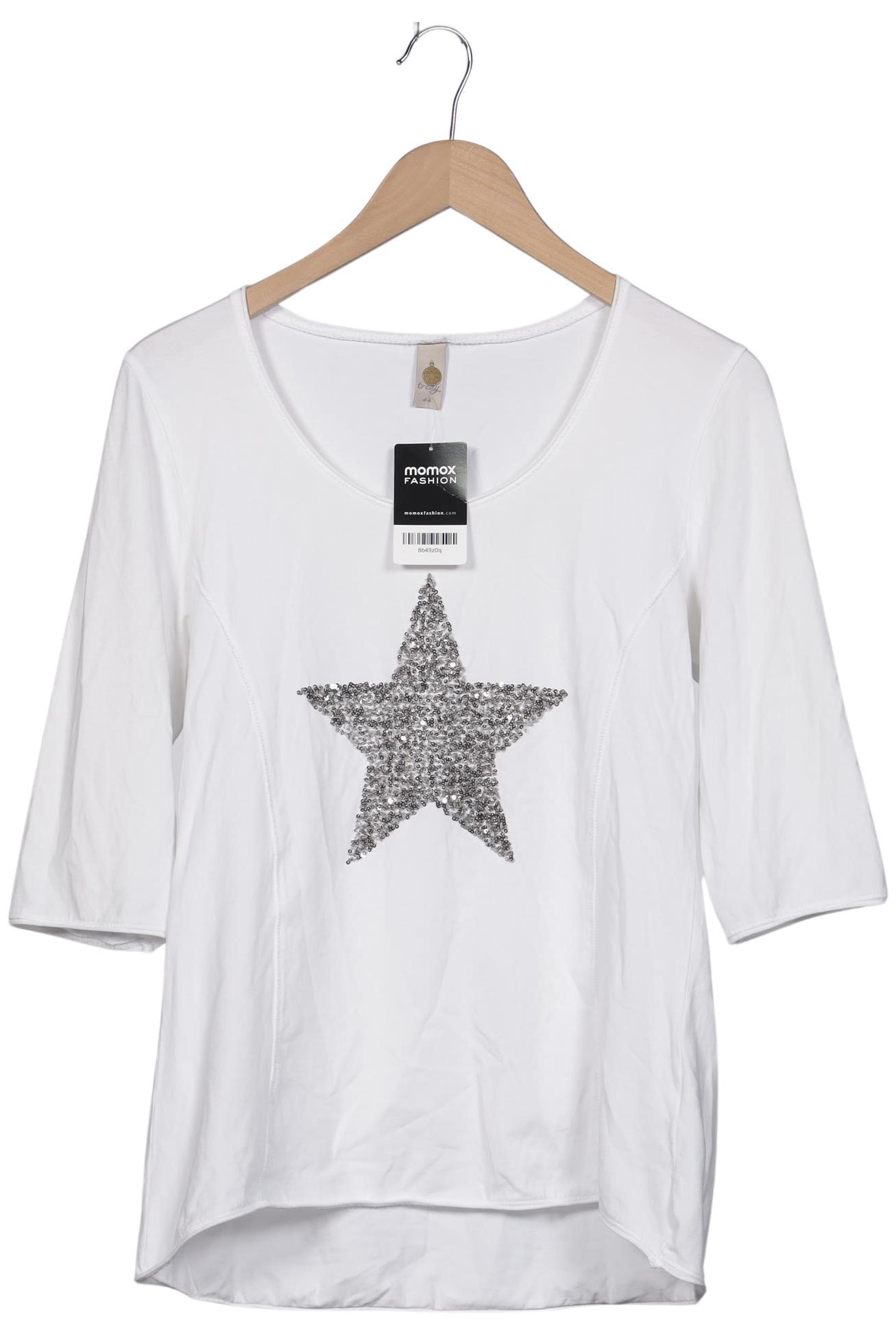 

tredy Damen Langarmshirt, weiß, Gr. 42