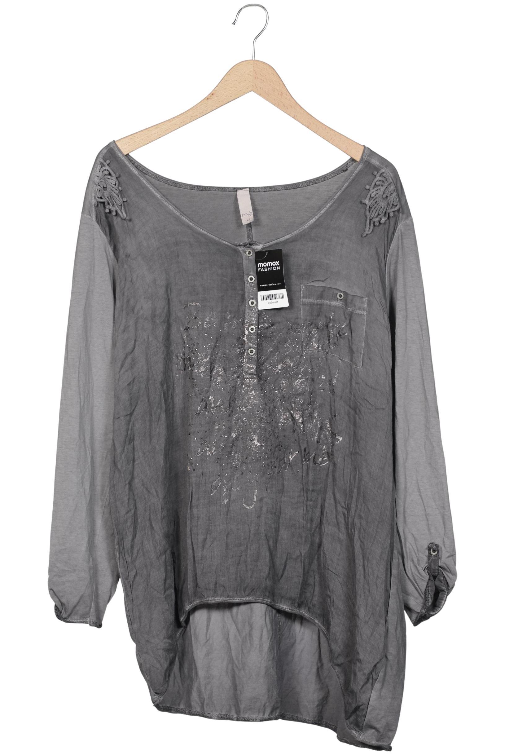 

tredy Damen Langarmshirt, grau, Gr. 48