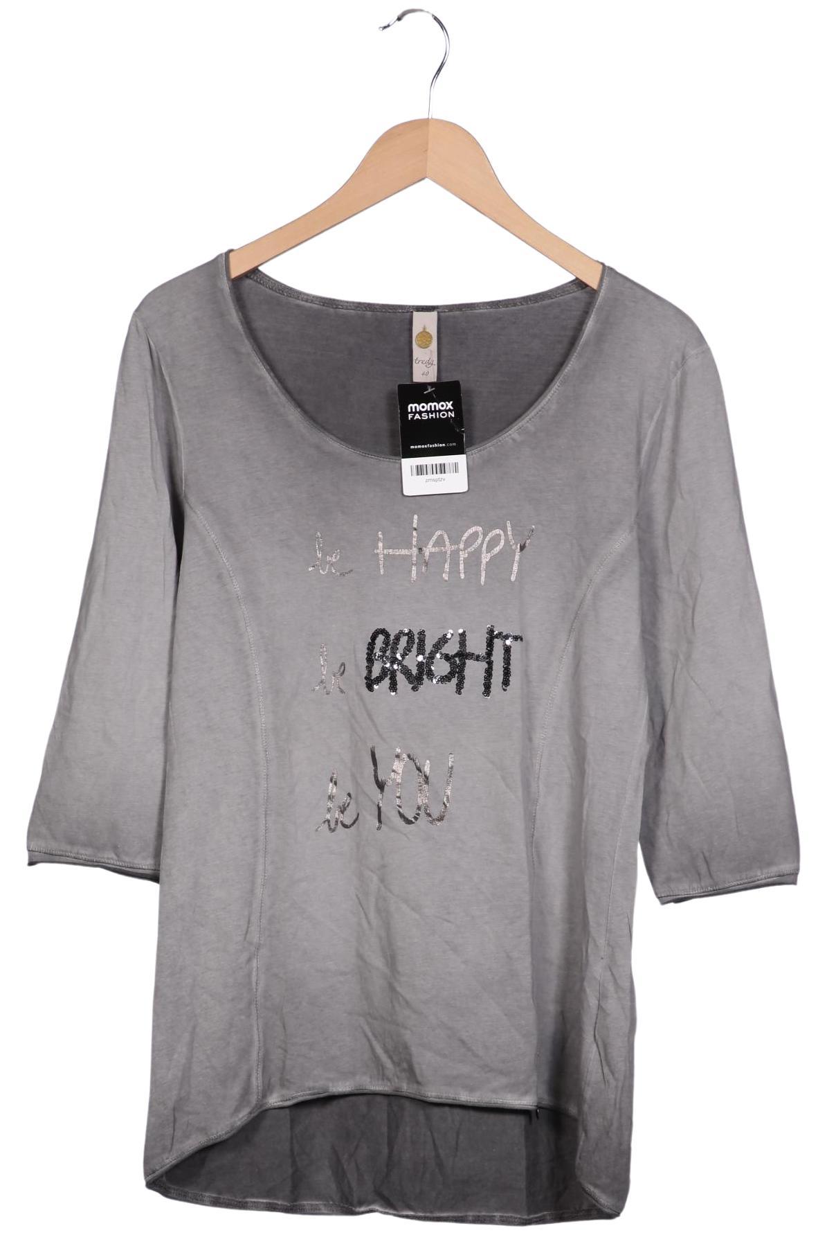 

tredy Damen Langarmshirt, grau, Gr. 40