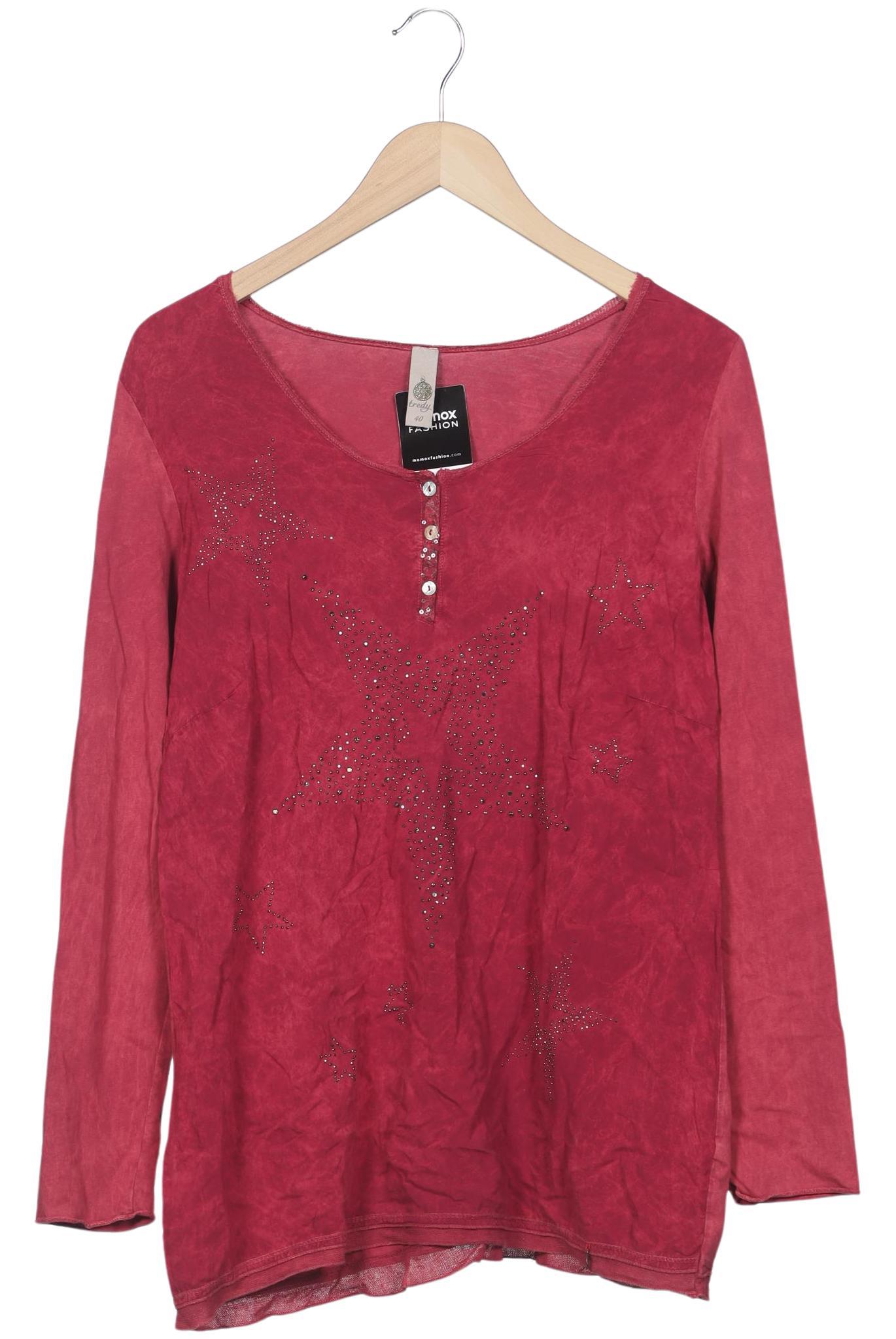 

tredy Damen Langarmshirt, rot, Gr. 40