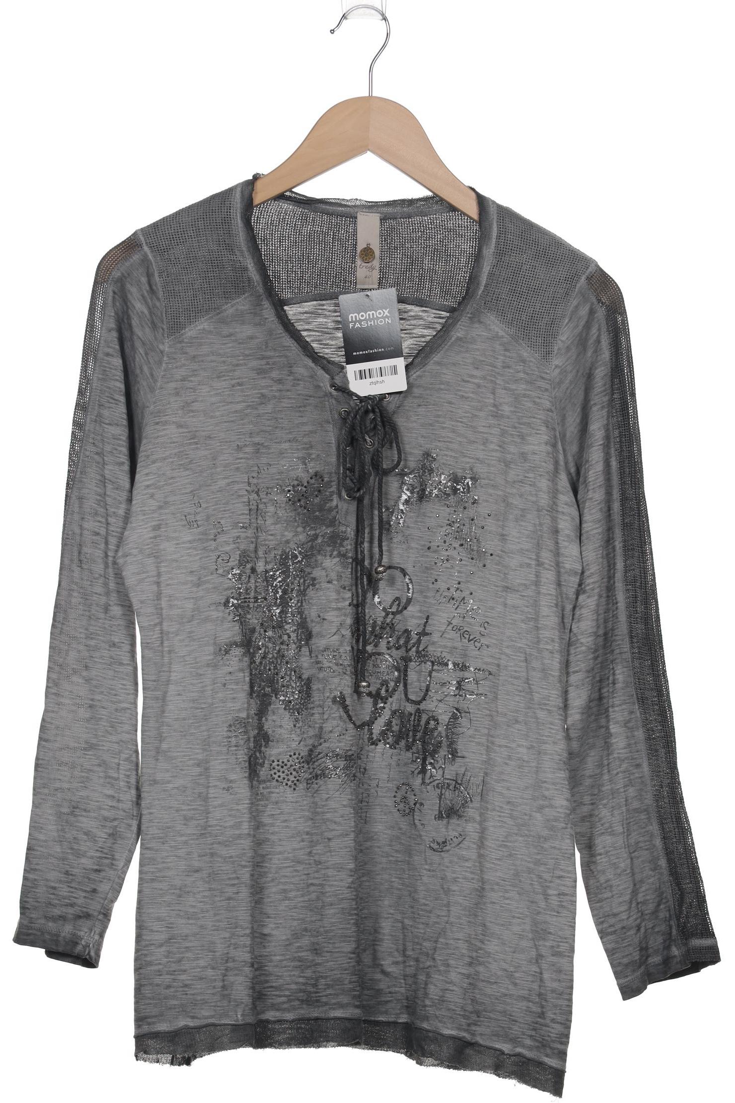 

tredy Damen Langarmshirt, grau, Gr. 40