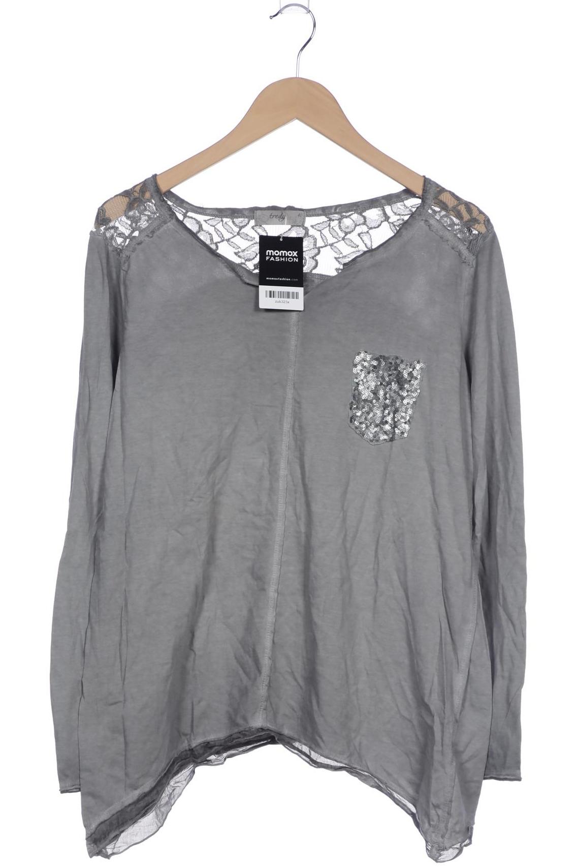 

tredy Damen Langarmshirt, grau, Gr. 40