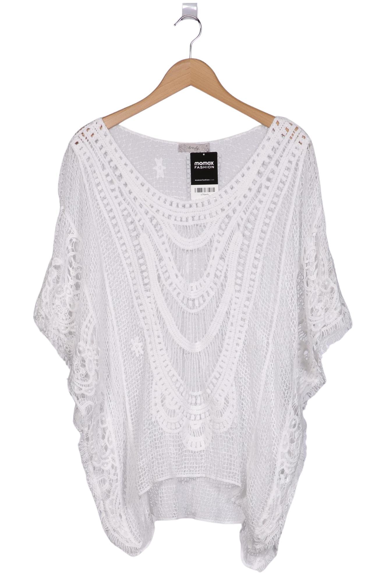 

tredy Damen Pullover, weiß, Gr. 48