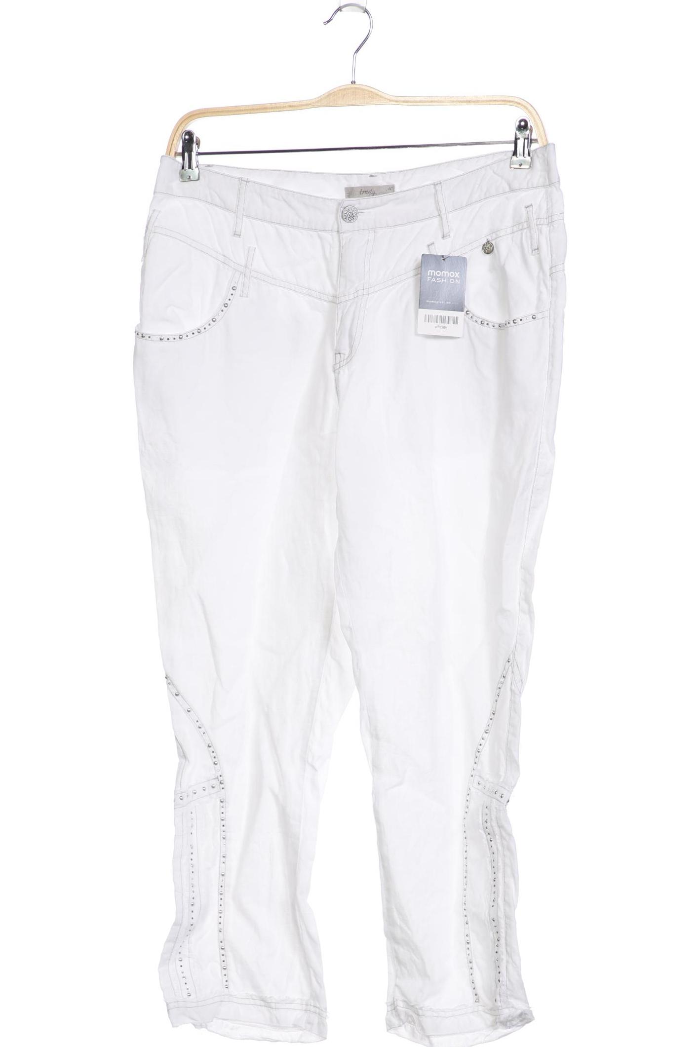 

tredy Damen Stoffhose, weiß, Gr. 40