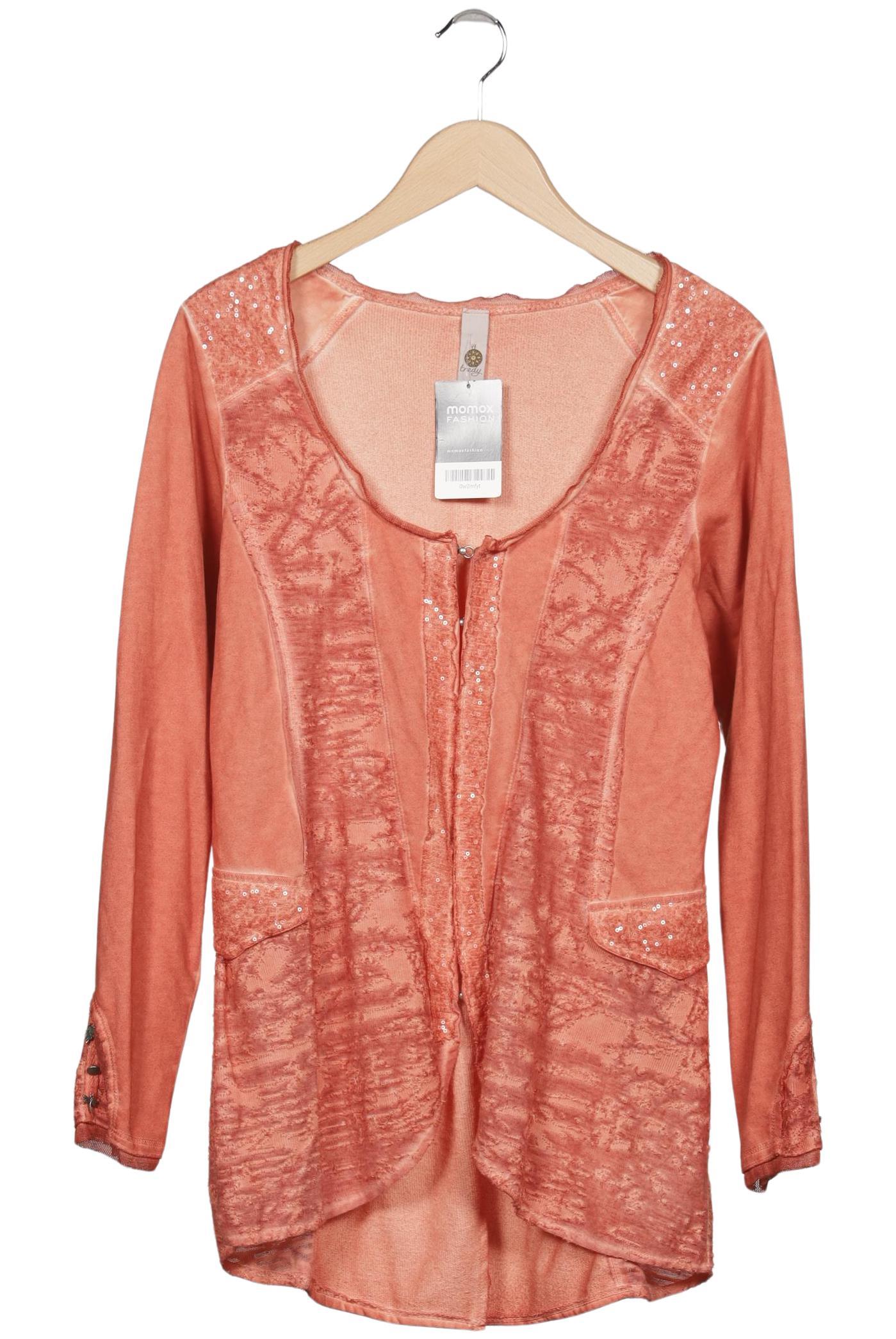 

tredy Damen Strickjacke, orange, Gr. 40