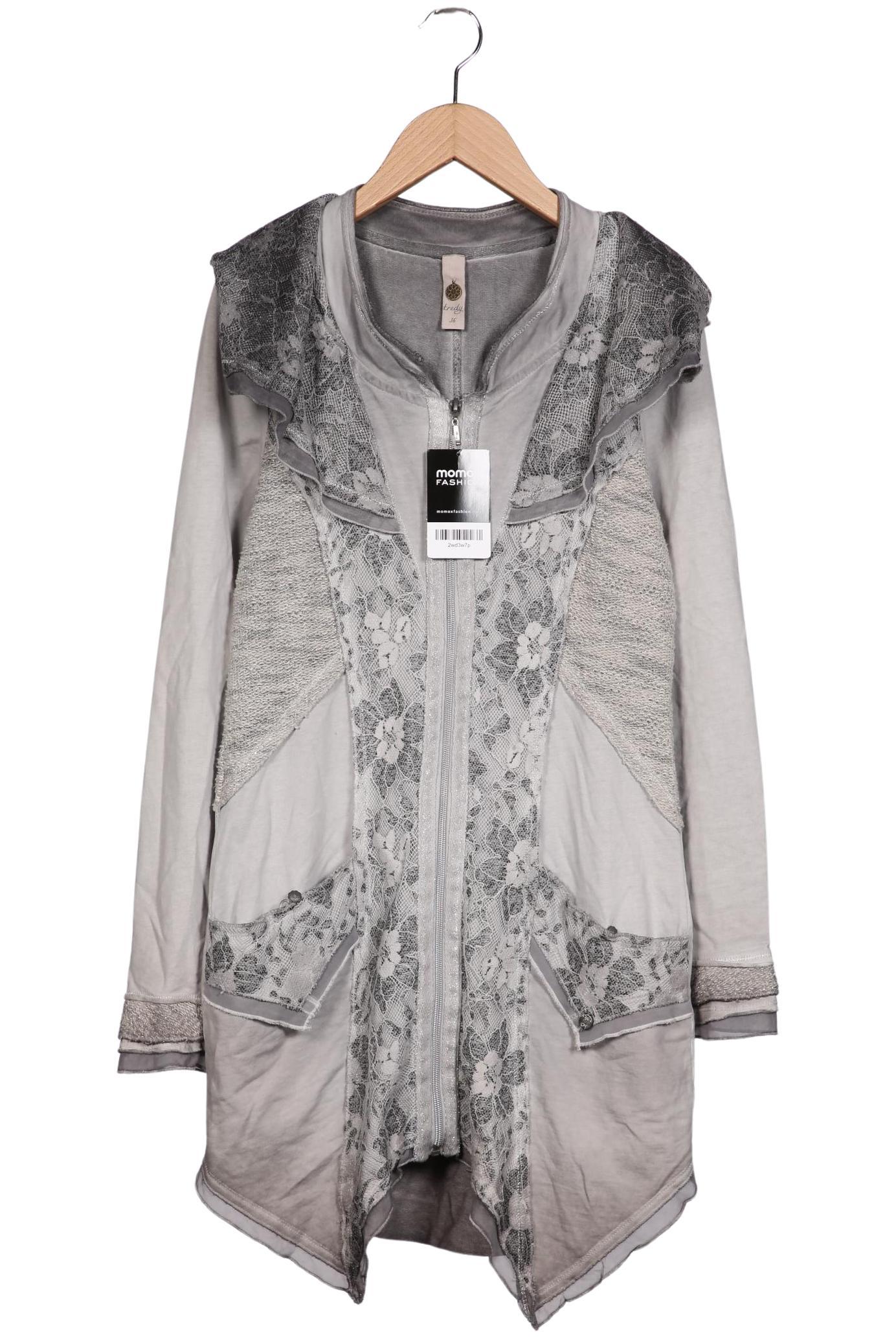 

tredy Damen Strickjacke, grau, Gr. 36