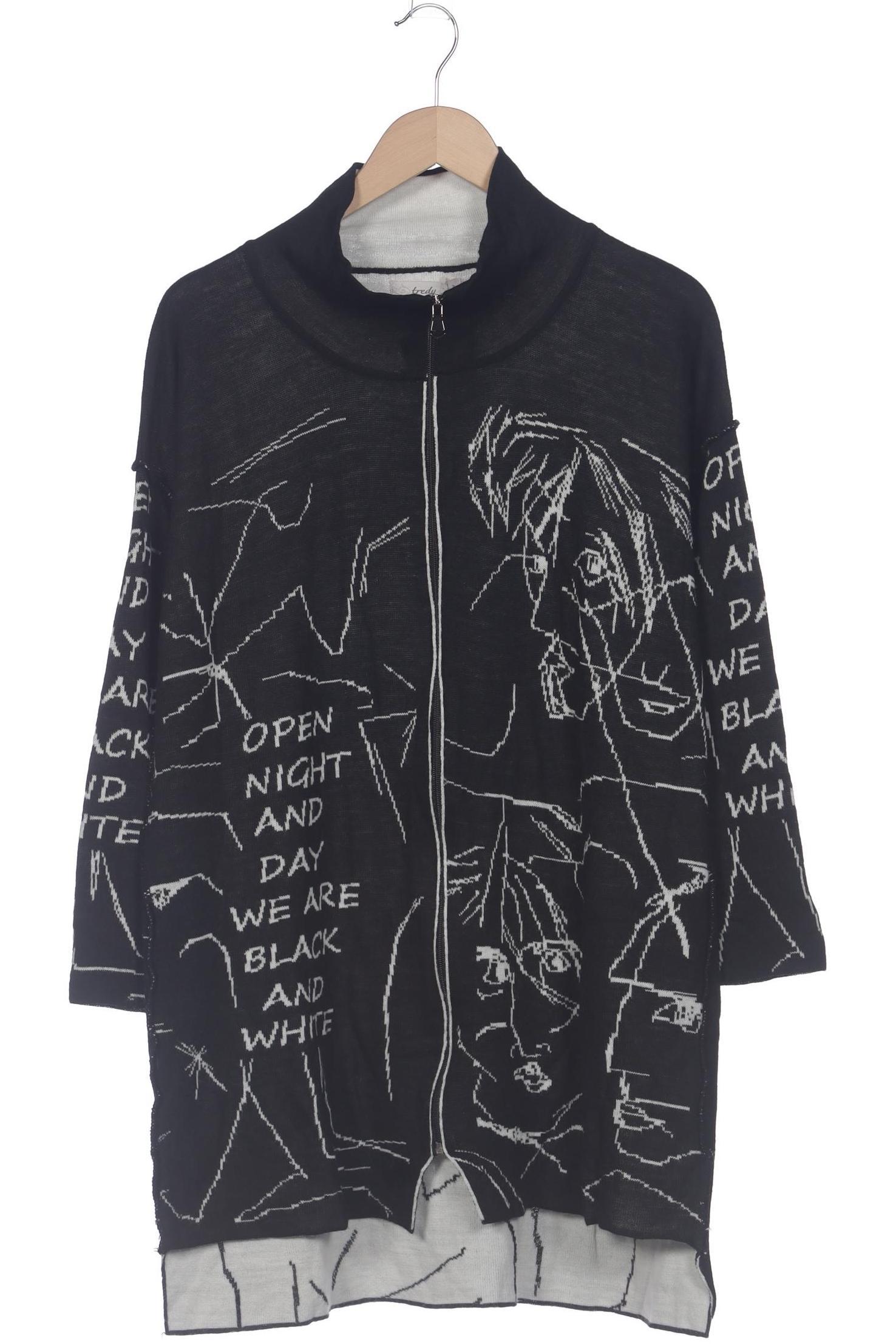 

tredy Damen Strickjacke, schwarz, Gr. 52