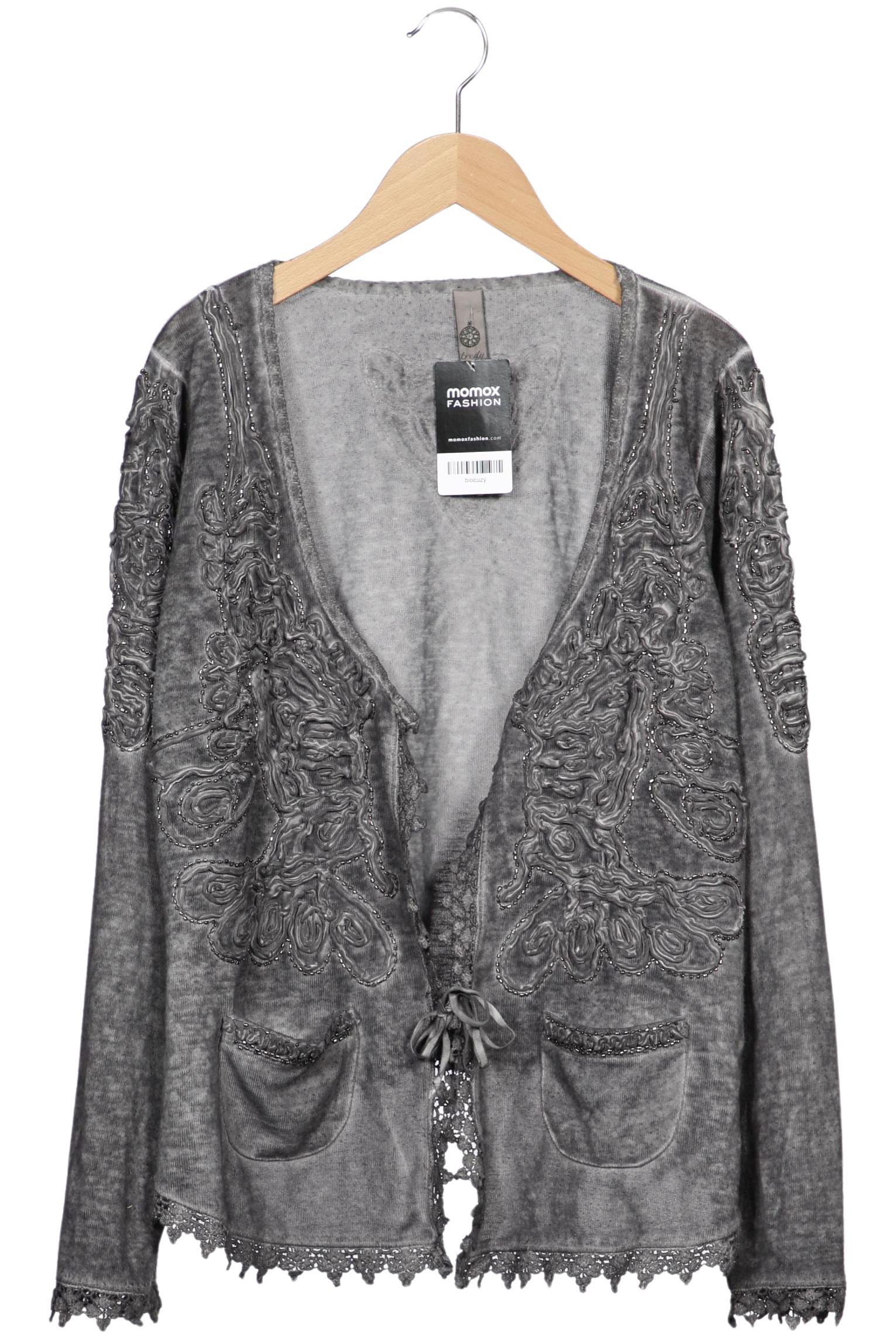 

tredy Damen Strickjacke, grau, Gr. 44