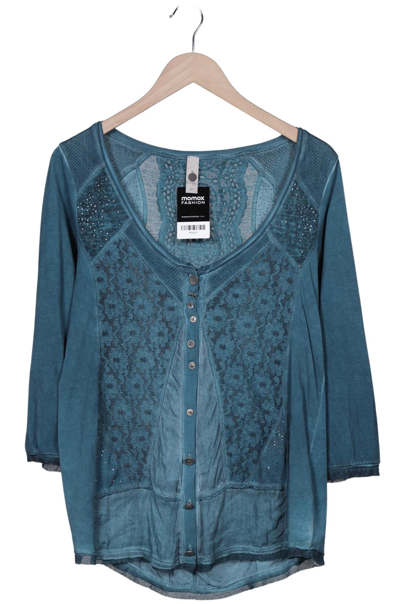 

tredy Damen Strickjacke, türkis, Gr. 40