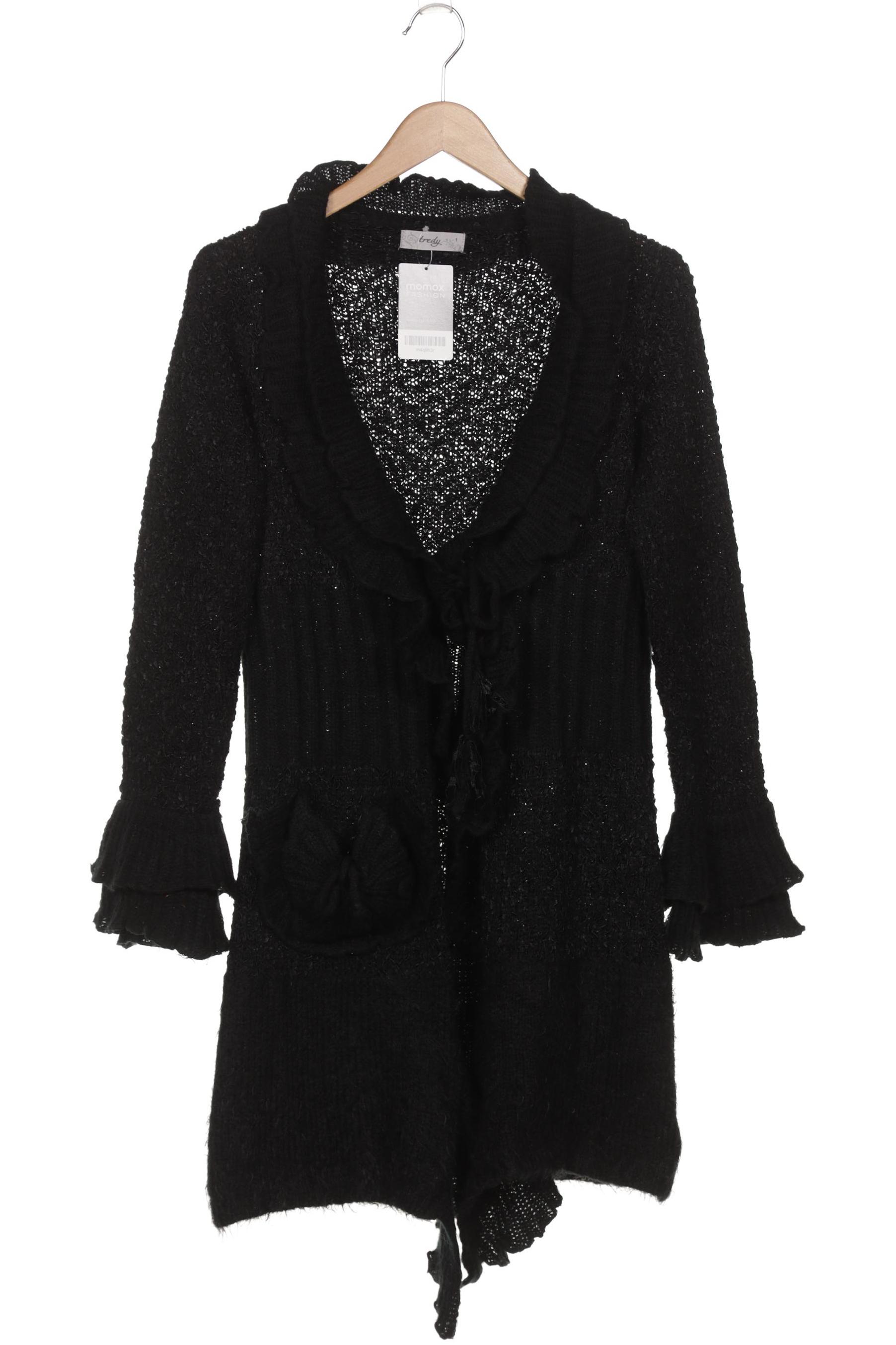 

tredy Damen Strickjacke, schwarz, Gr. 38