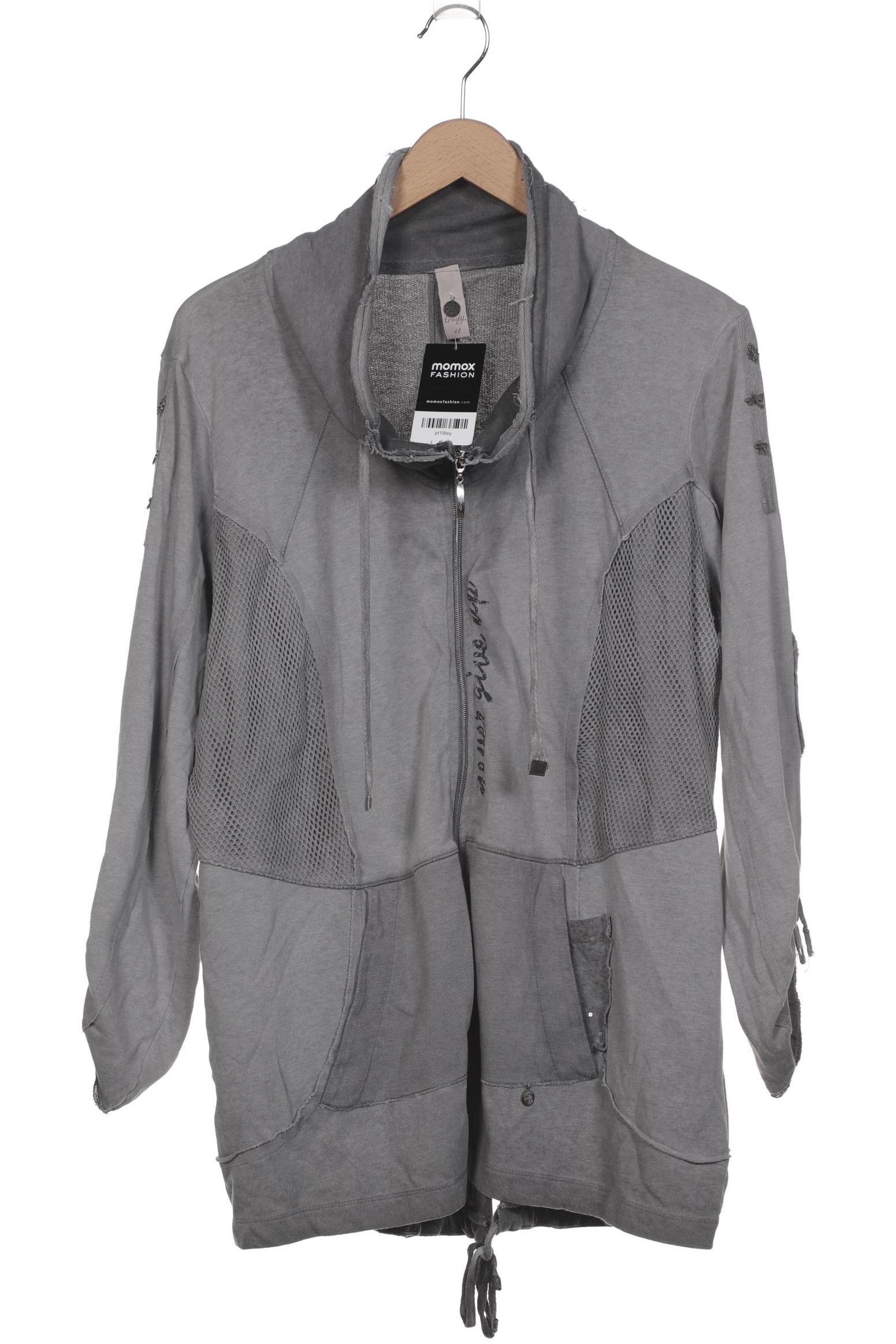 

tredy Damen Strickjacke, grau, Gr. 48