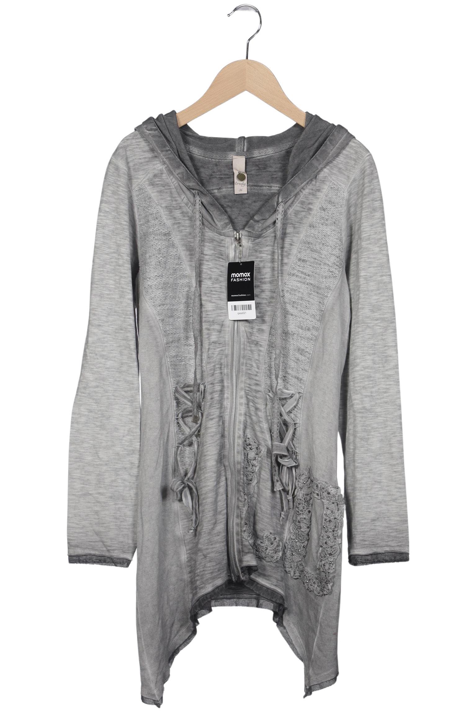 

tredy Damen Strickjacke, grau, Gr. 36