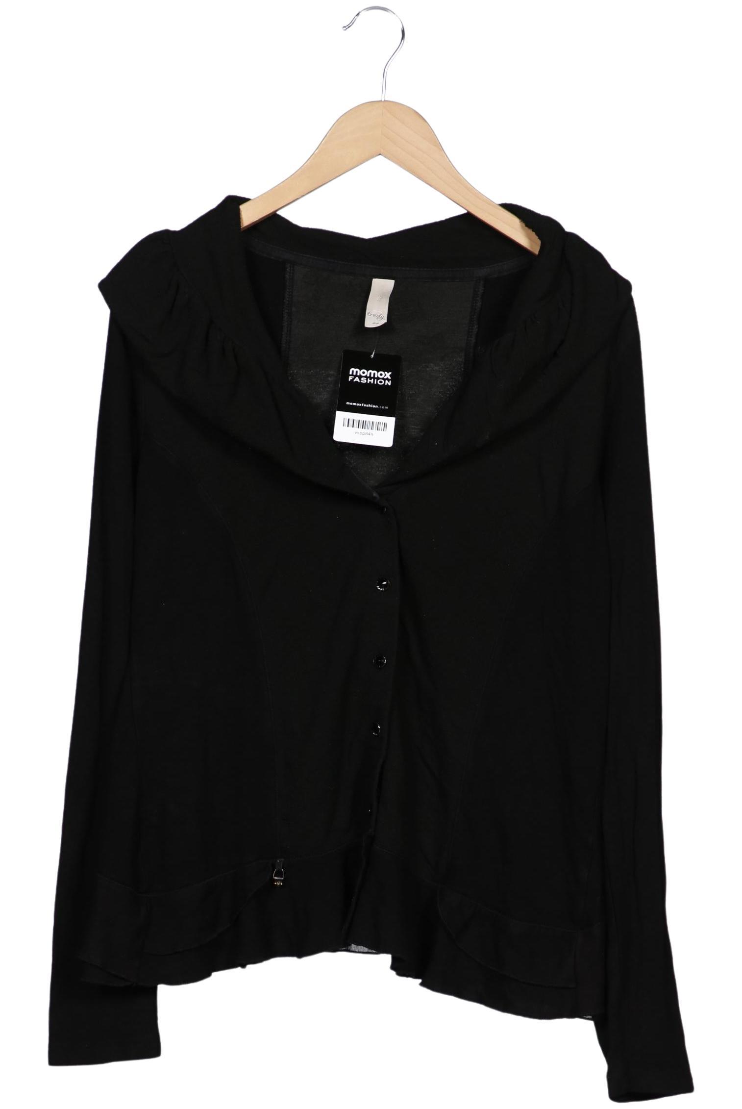 

tredy Damen Strickjacke, schwarz, Gr. 44