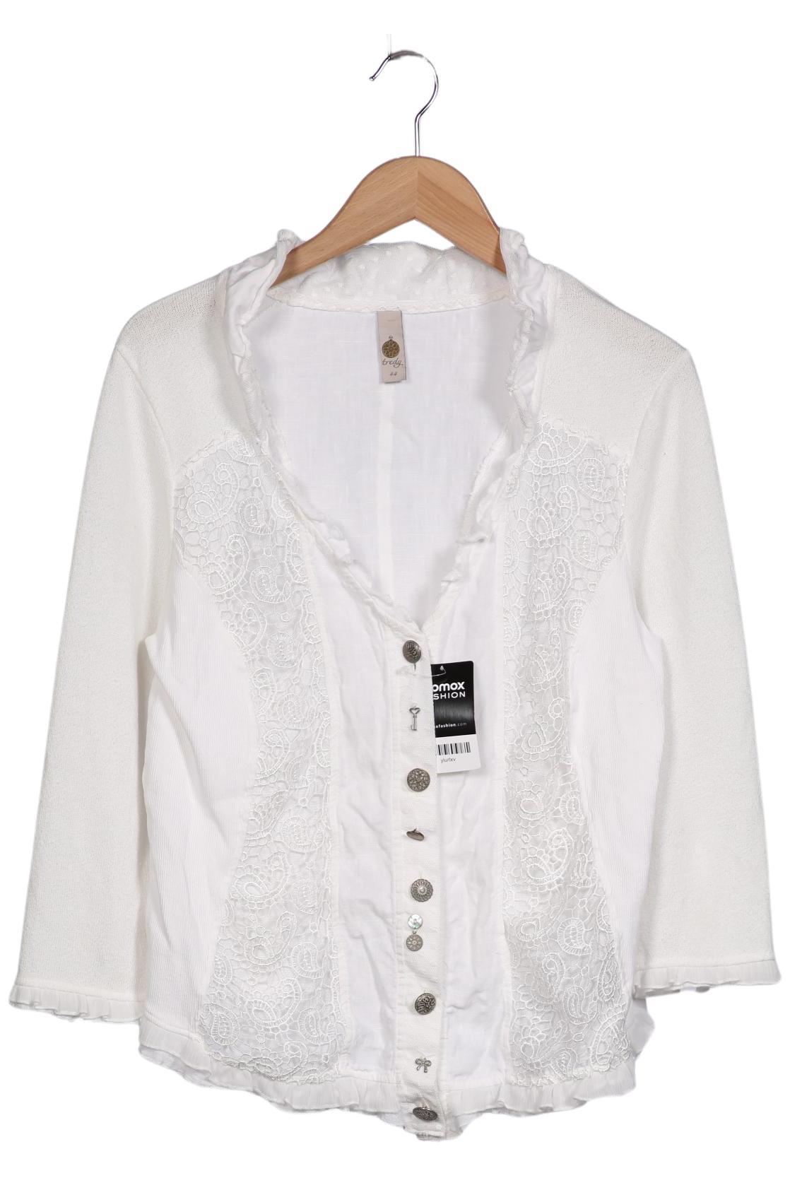 

tredy Damen Strickjacke, weiß, Gr. 44