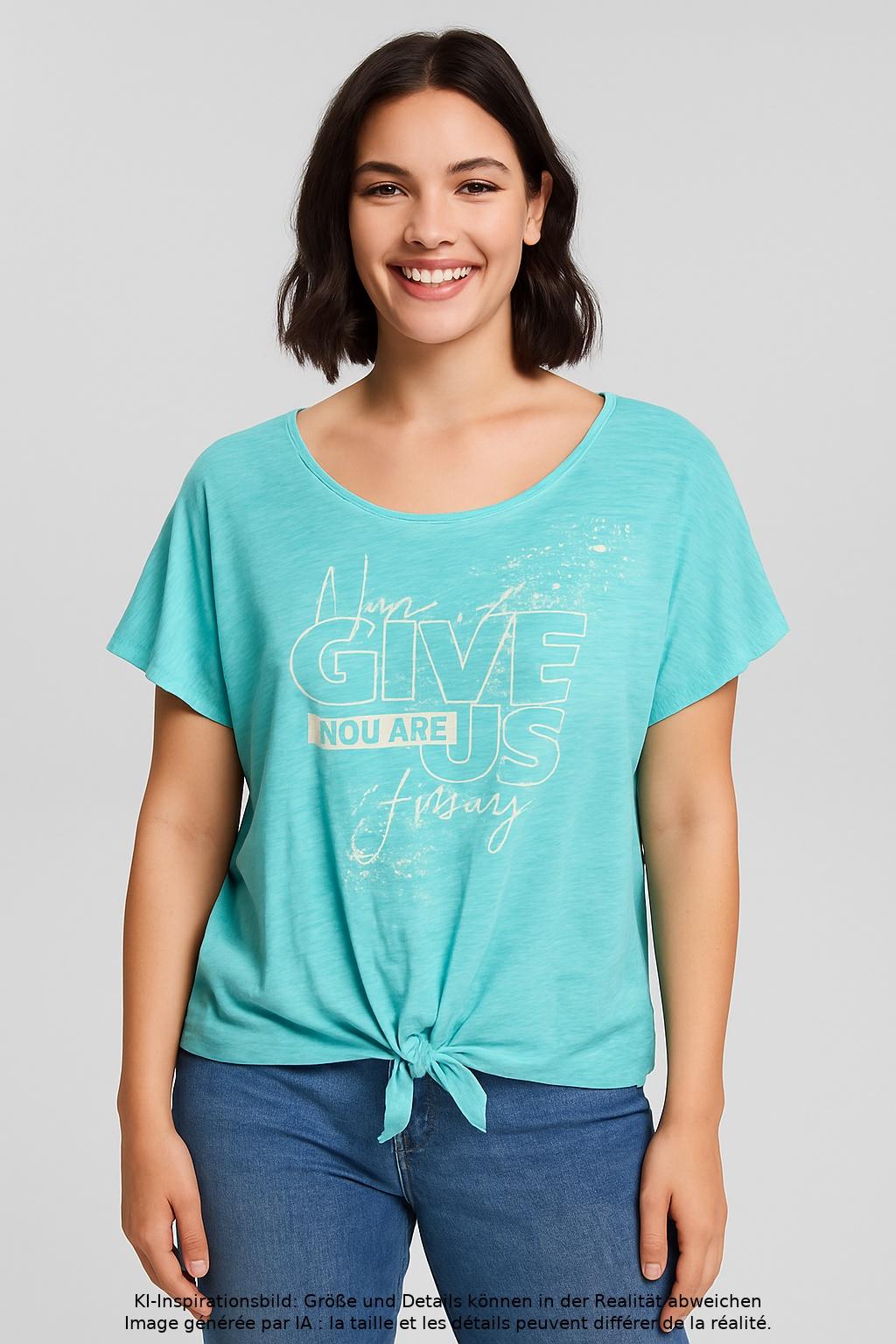 

tredy Damen T-Shirt, türkis, Gr. 44