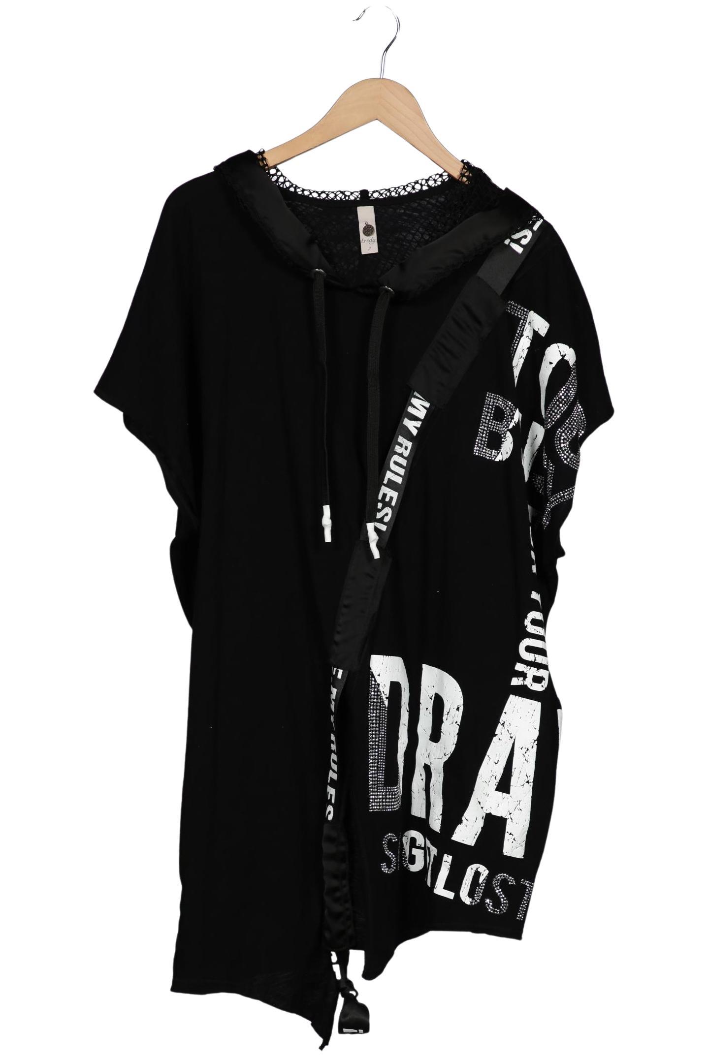 

tredy Damen T-Shirt, schwarz, Gr. 44