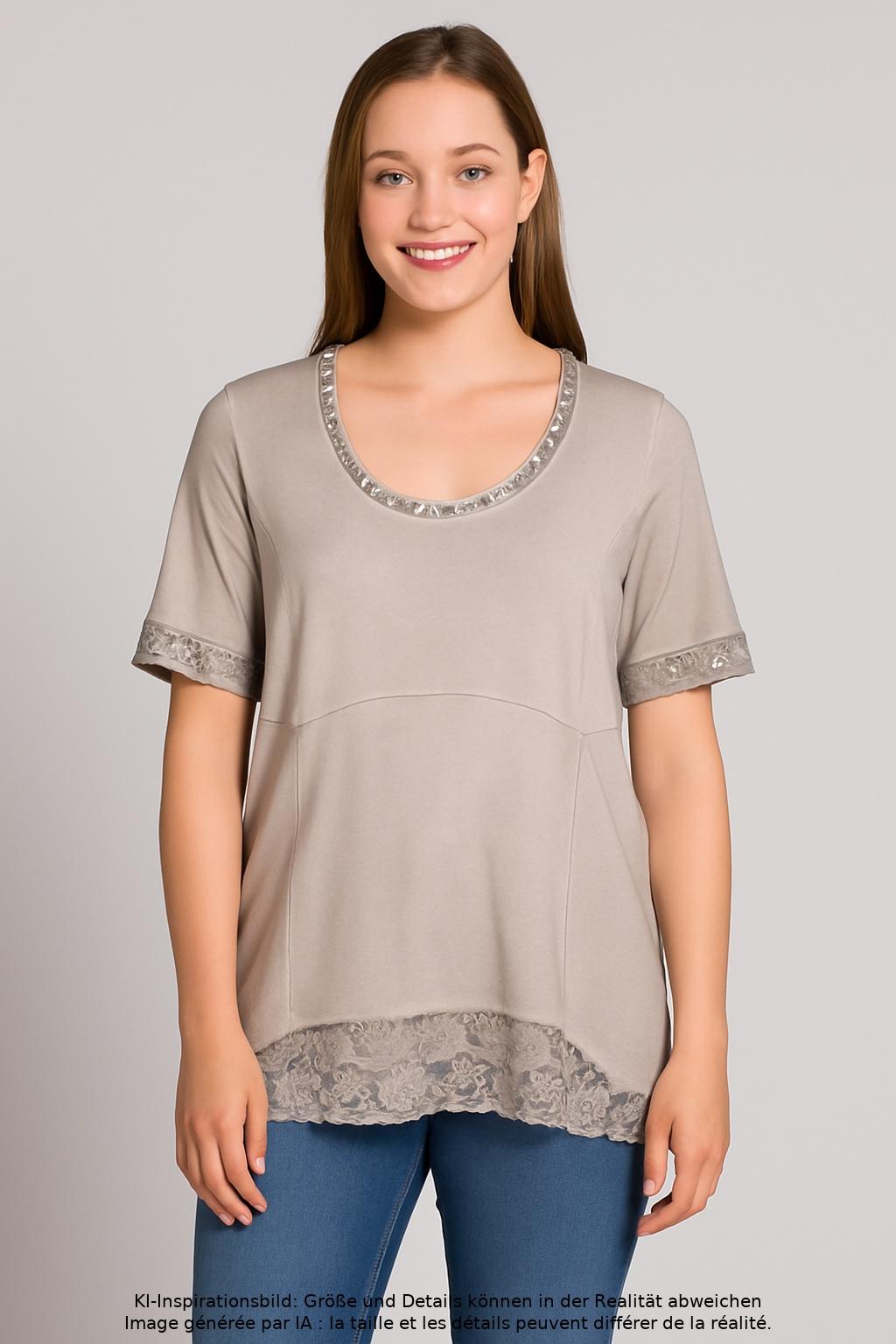 

tredy Damen T-Shirt, grau, Gr. 40