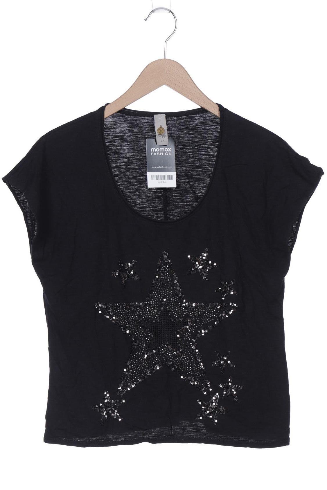 

tredy Damen T-Shirt, schwarz, Gr. 38