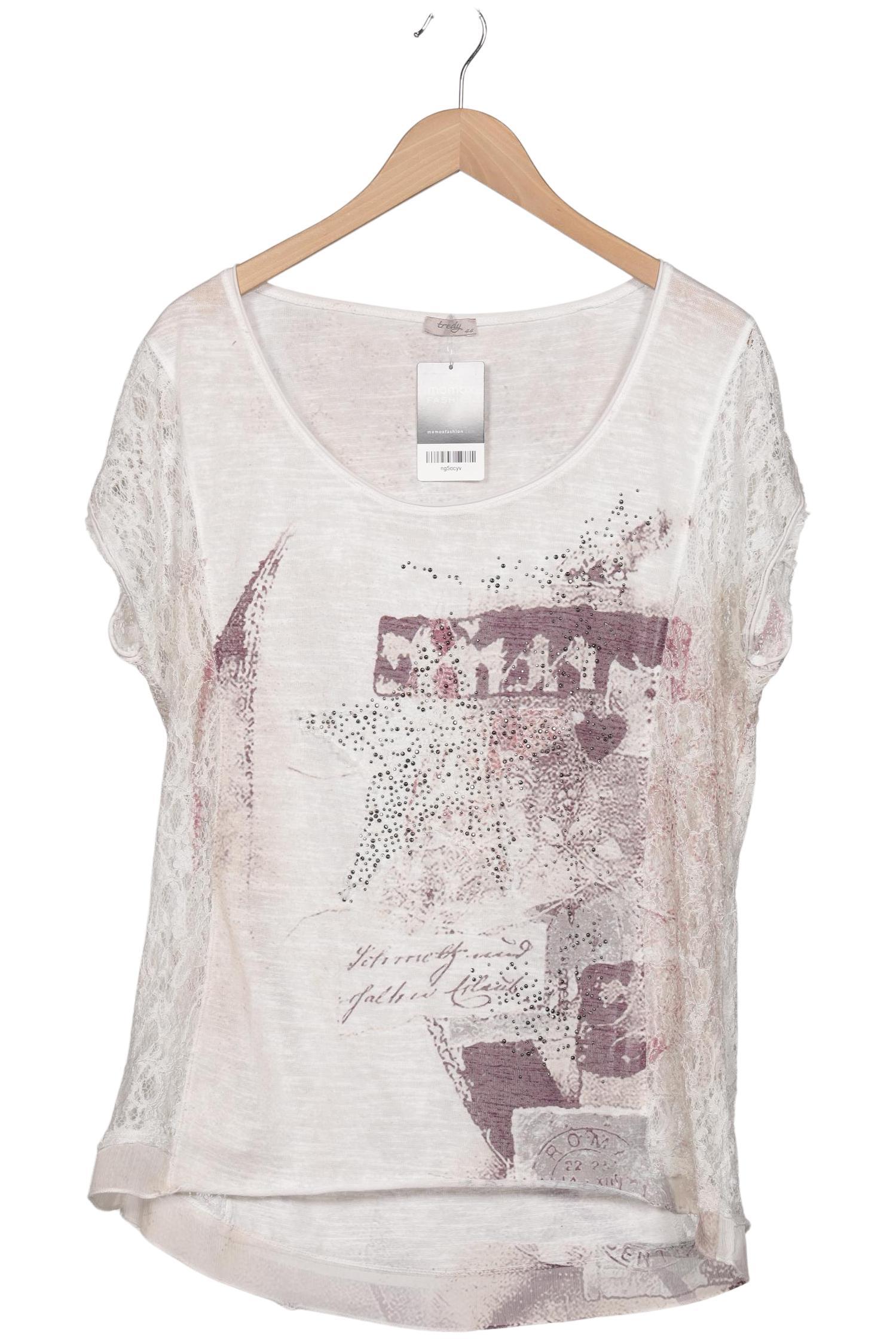 

tredy Damen T-Shirt, cremeweiß, Gr. 44