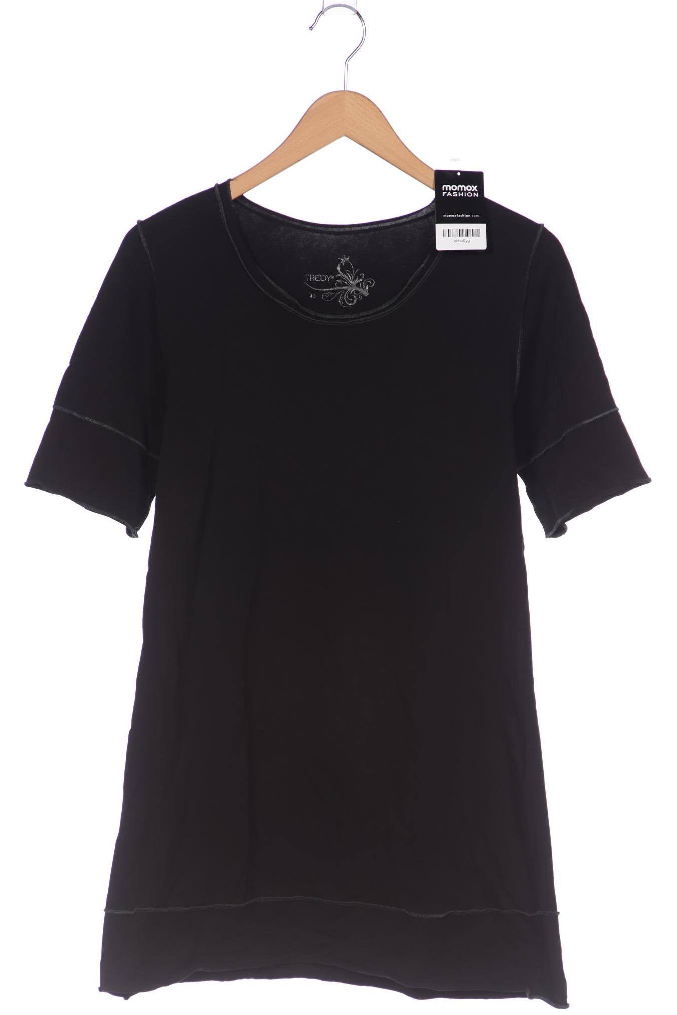 

tredy Damen T-Shirt, schwarz, Gr. 40