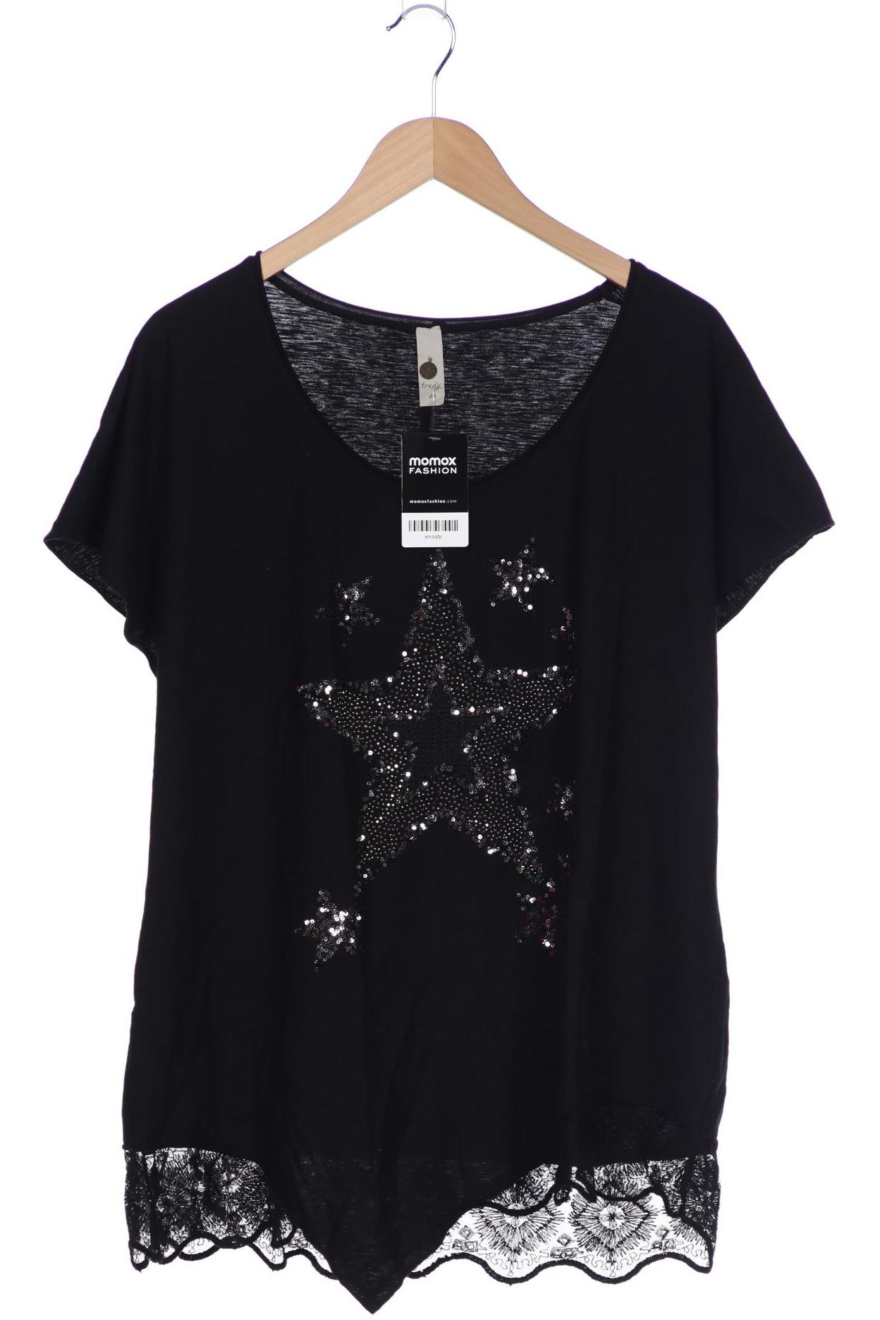 

tredy Damen T-Shirt, schwarz, Gr. 46