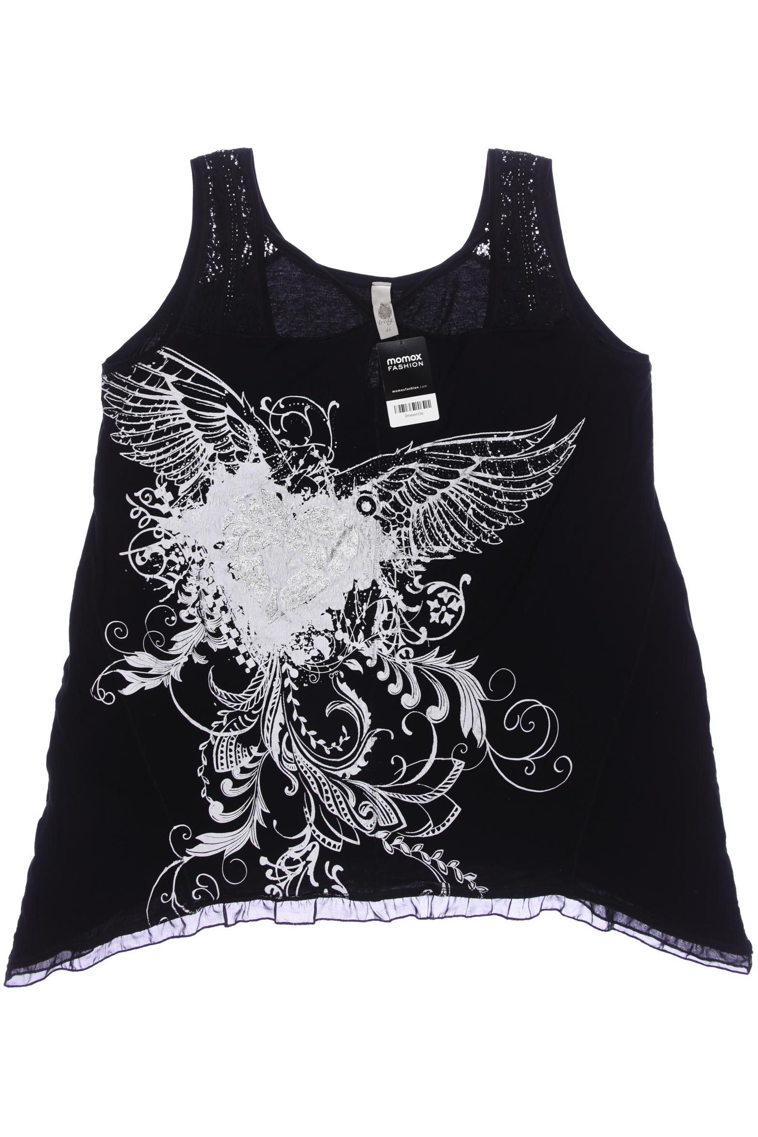 

tredy Damen Top, schwarz, Gr. 46