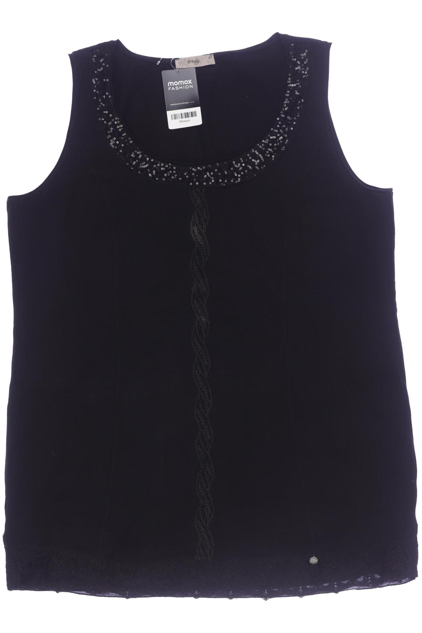 

tredy Damen Top, schwarz, Gr. 48