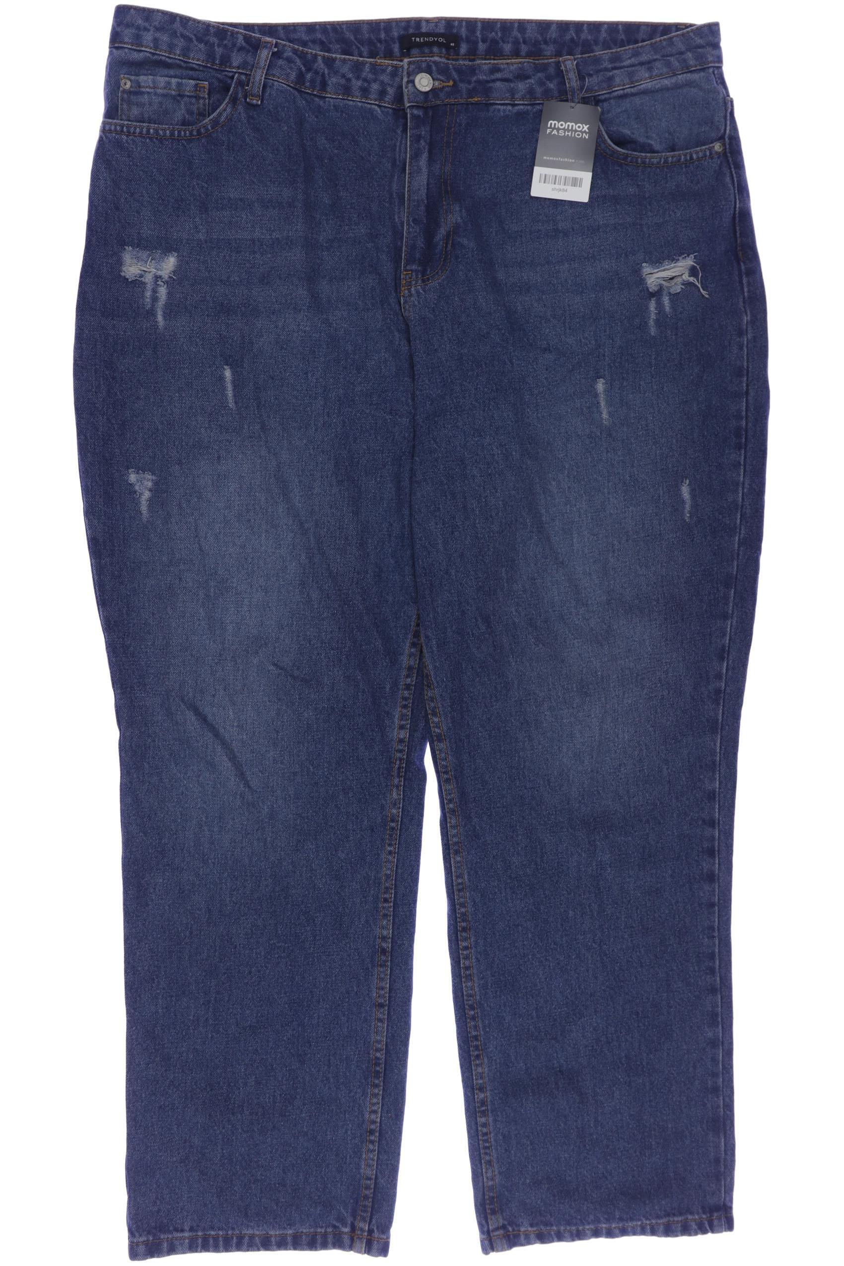 

Trendyol Damen Jeans, blau, Gr. 48