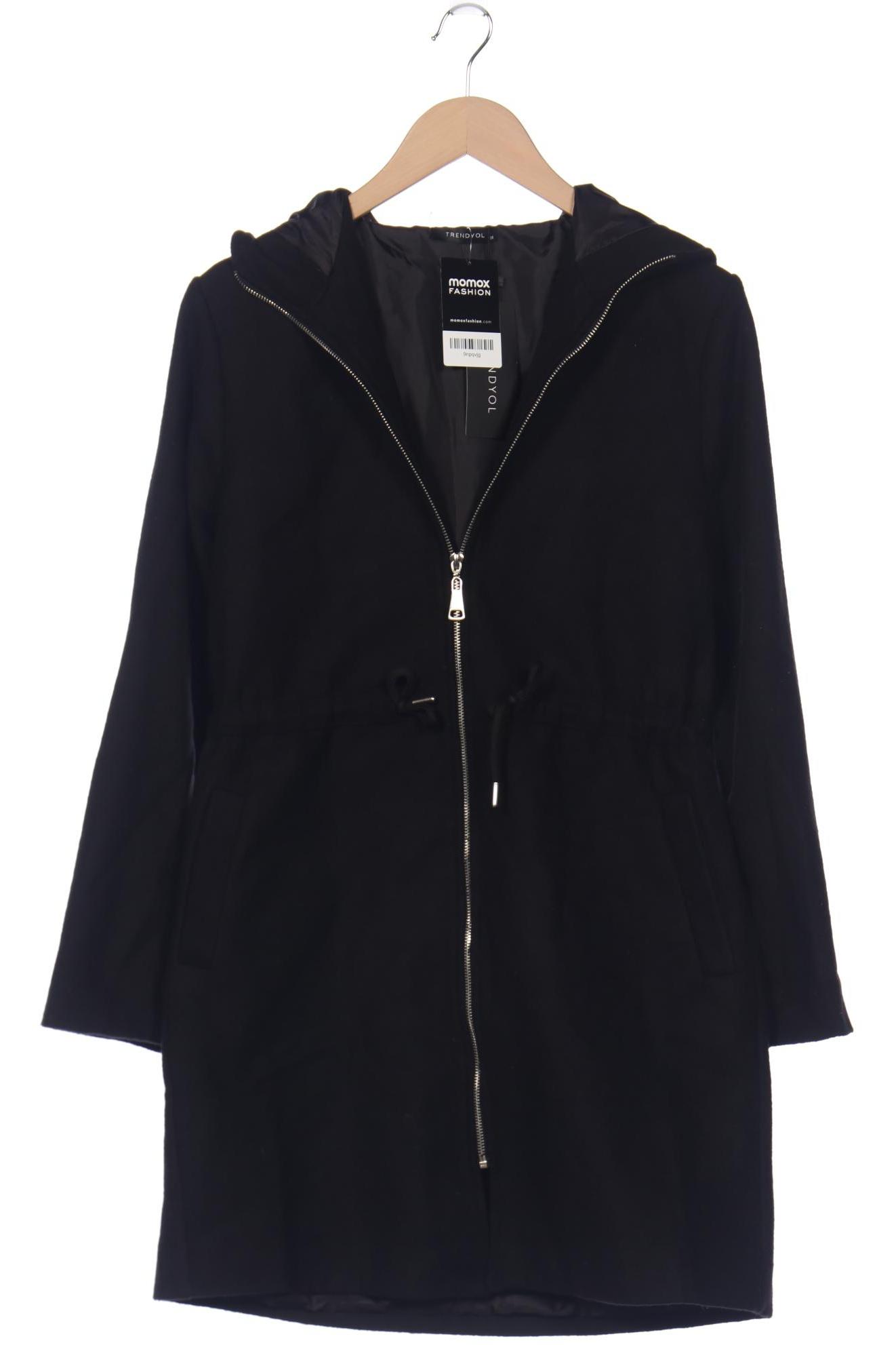 

Trendyol Damen Mantel, schwarz, Gr. 36