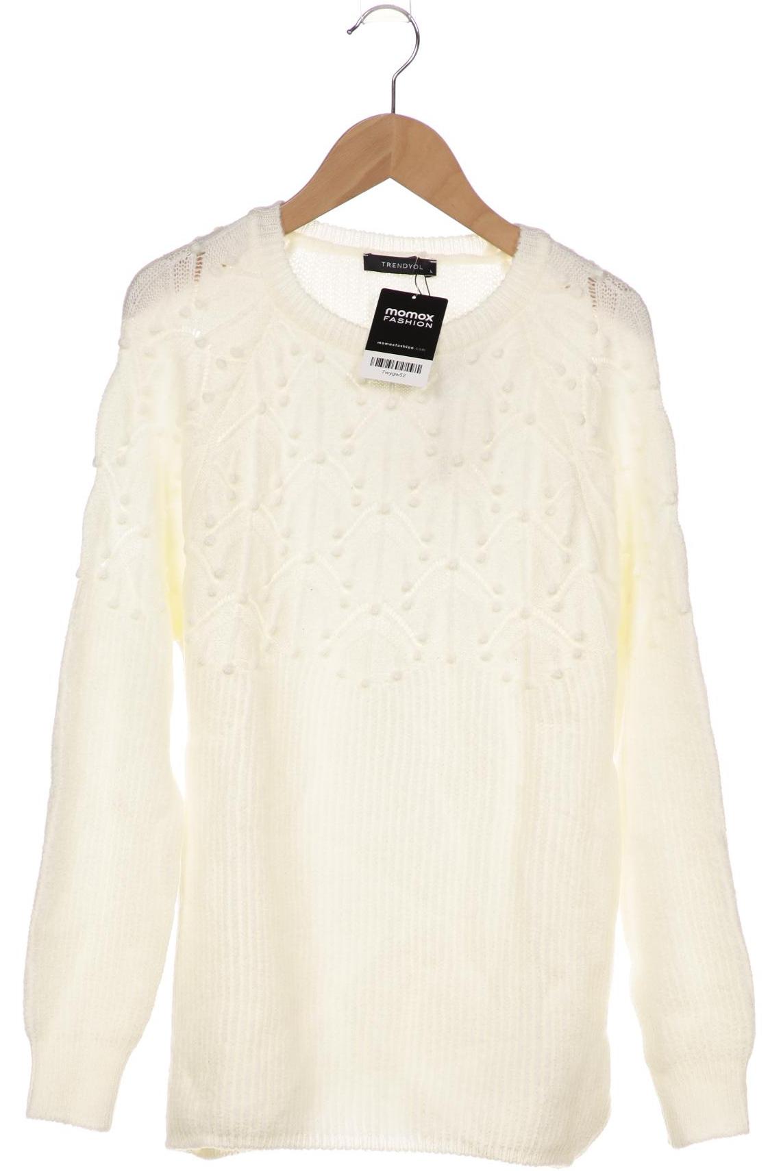 

Trendyol Damen Pullover, weiß, Gr. 42