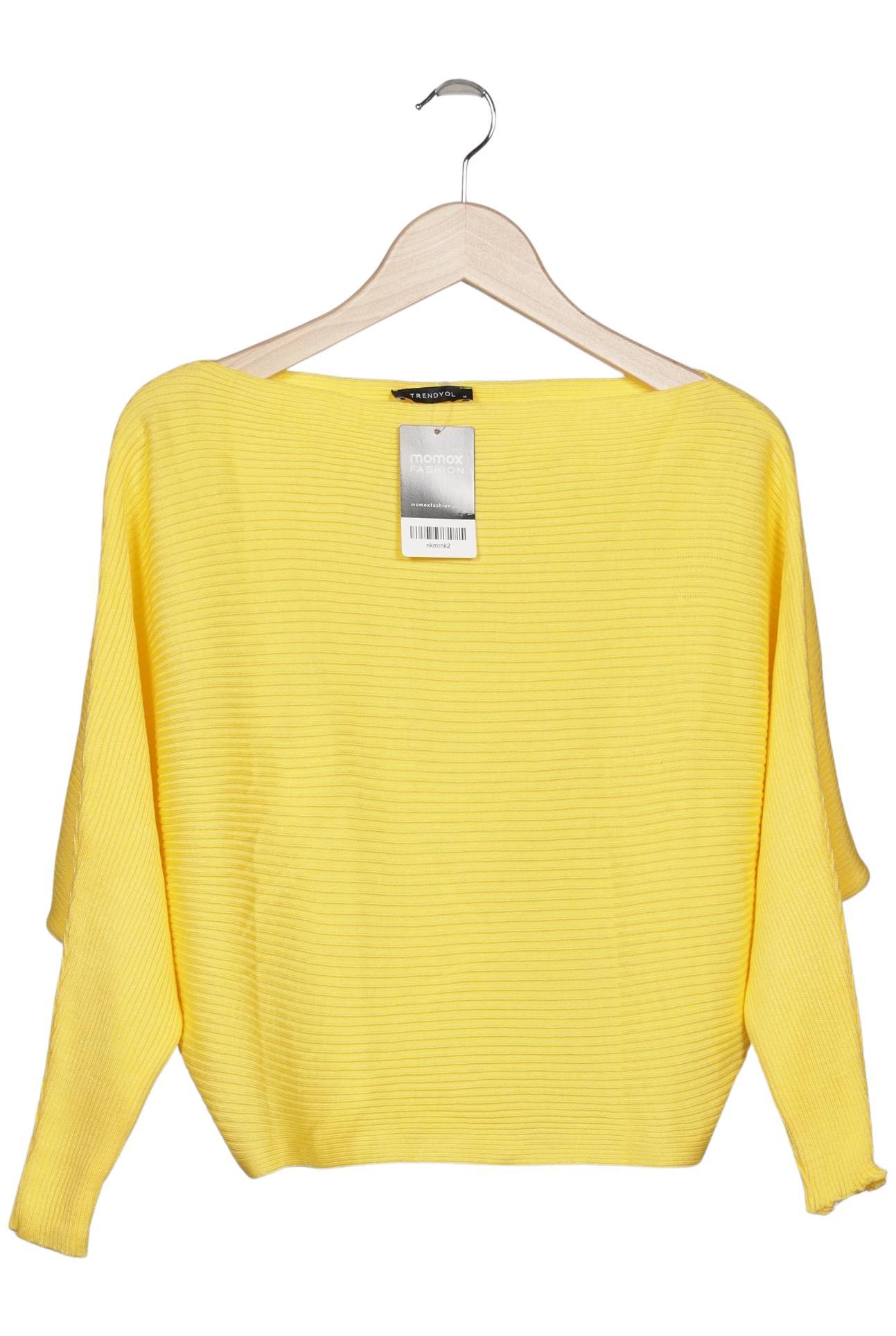 

Trendyol Damen Pullover, gelb, Gr. 38