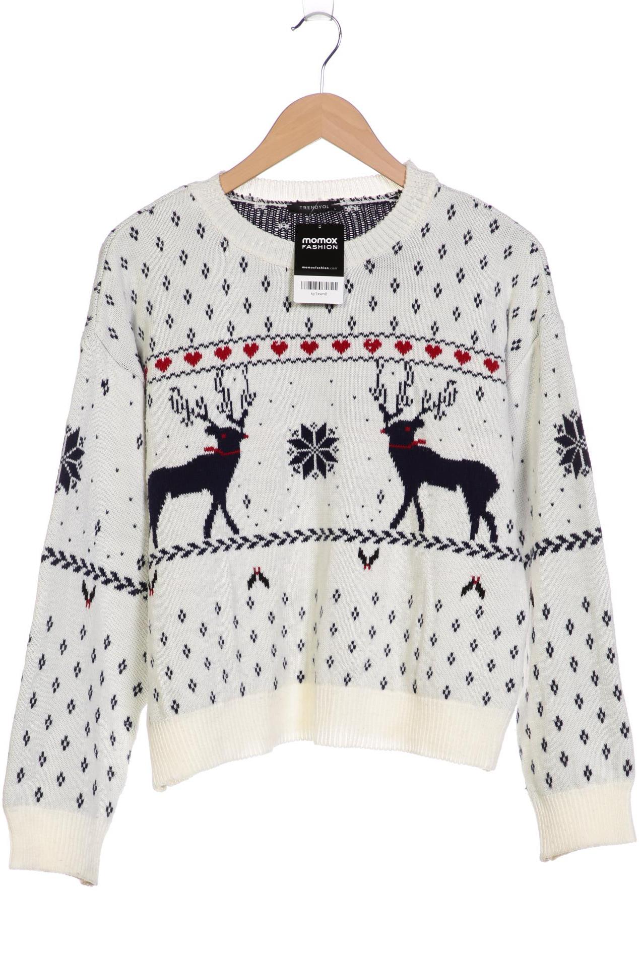 

Trendyol Damen Pullover, weiß, Gr. 42