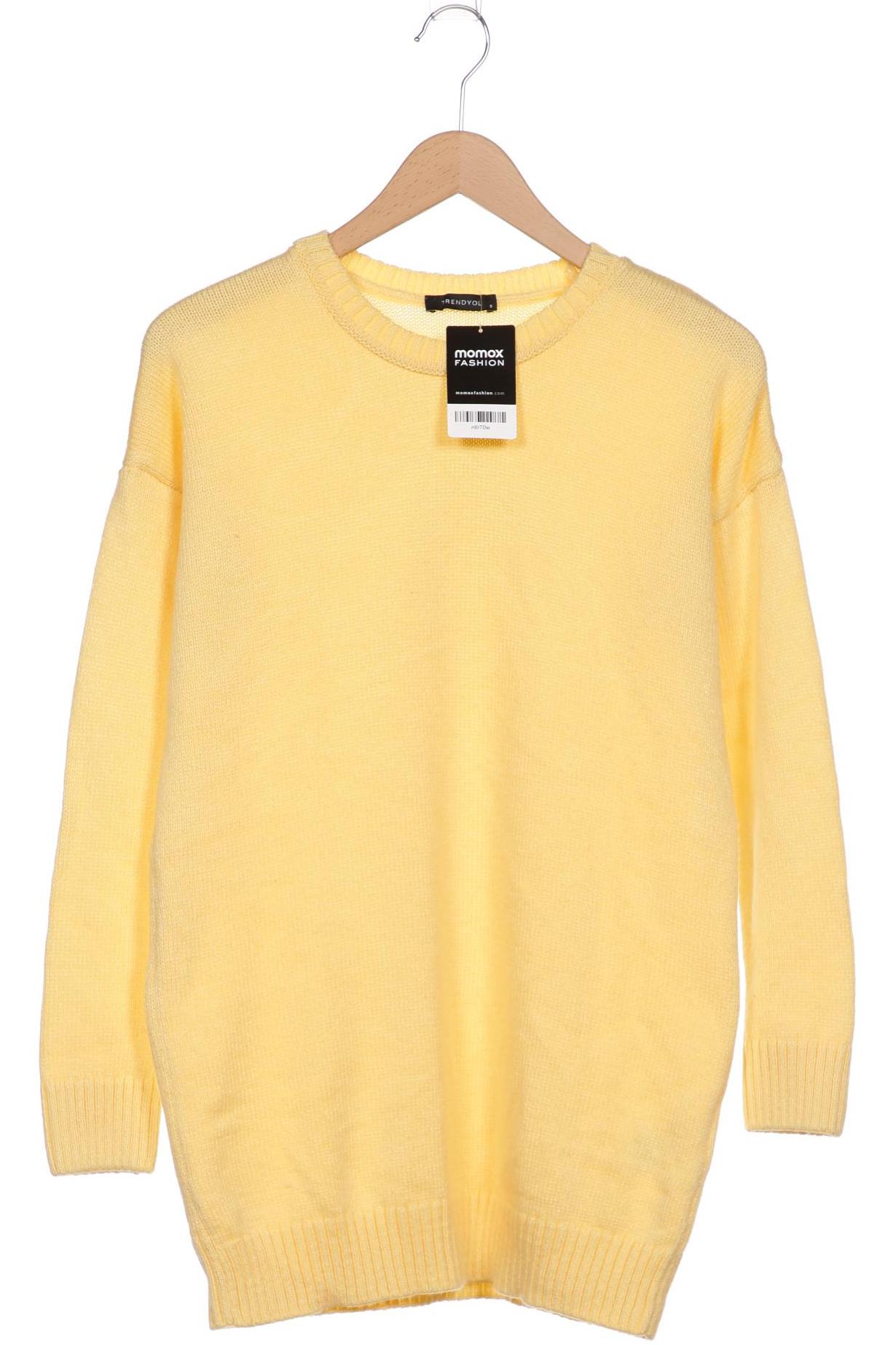 

Trendyol Damen Pullover, gelb, Gr. 36