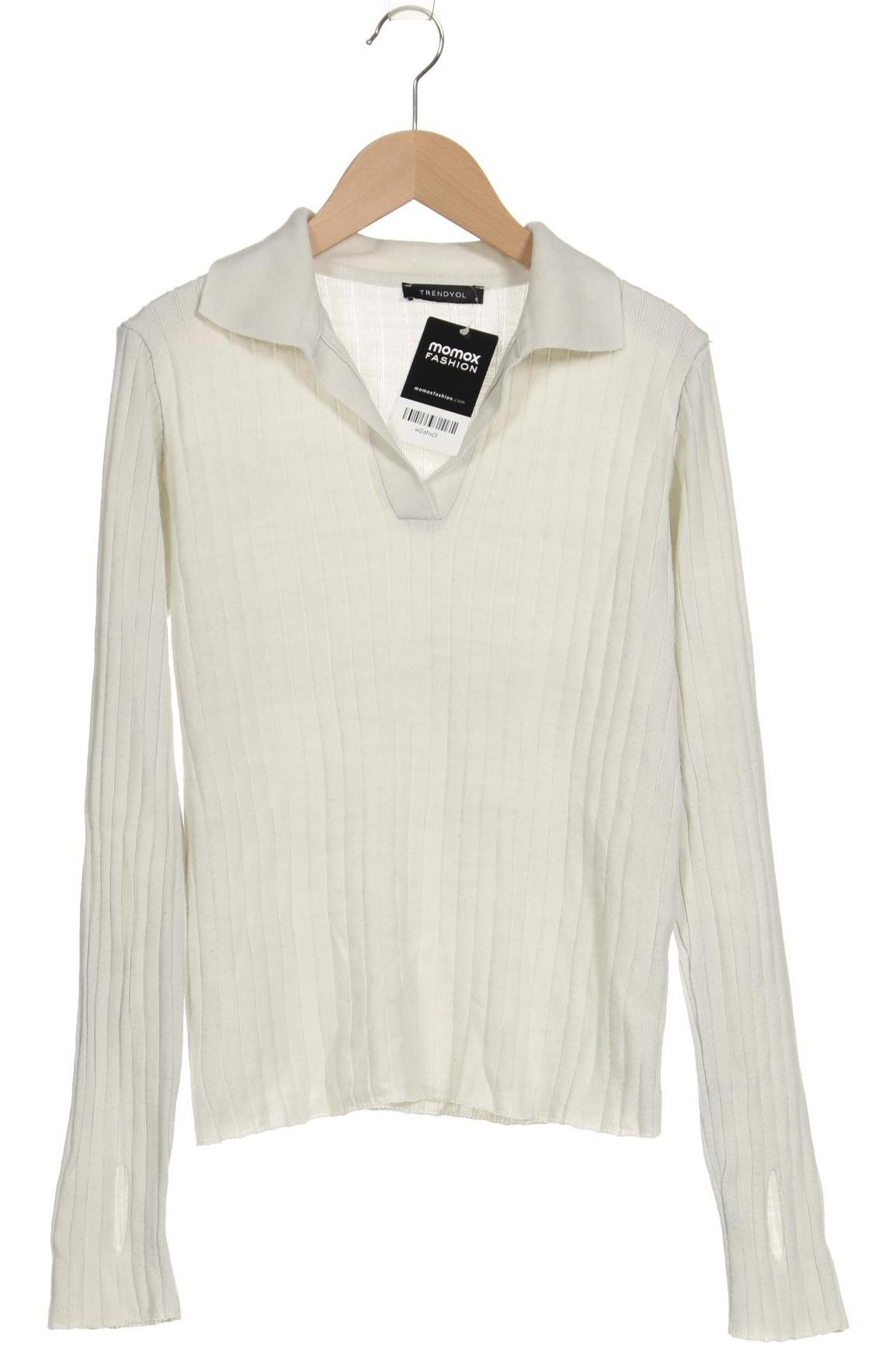 

Trendyol Damen Pullover, weiß, Gr. 36