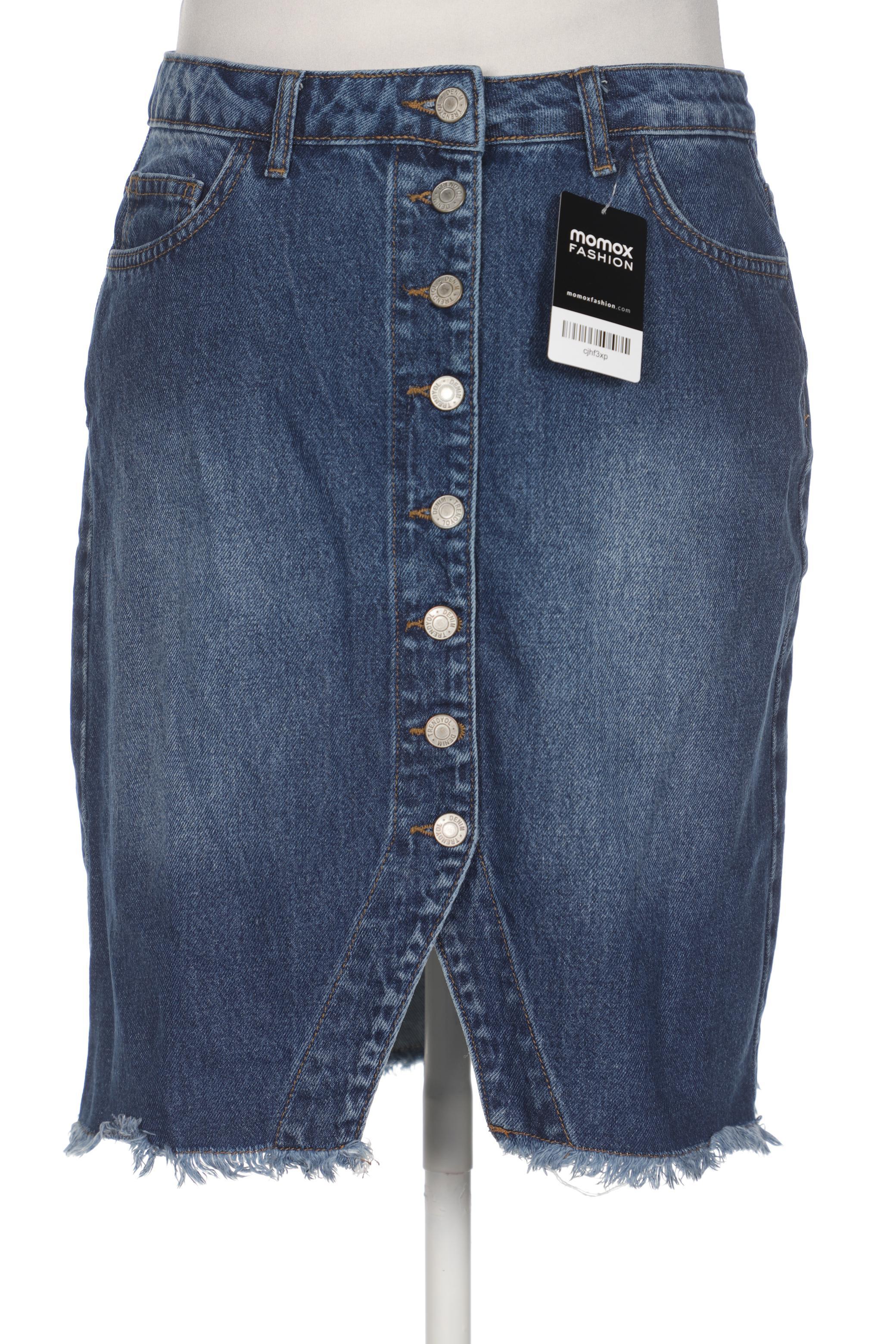 

Trendyol Damen Rock, blau, Gr. 42