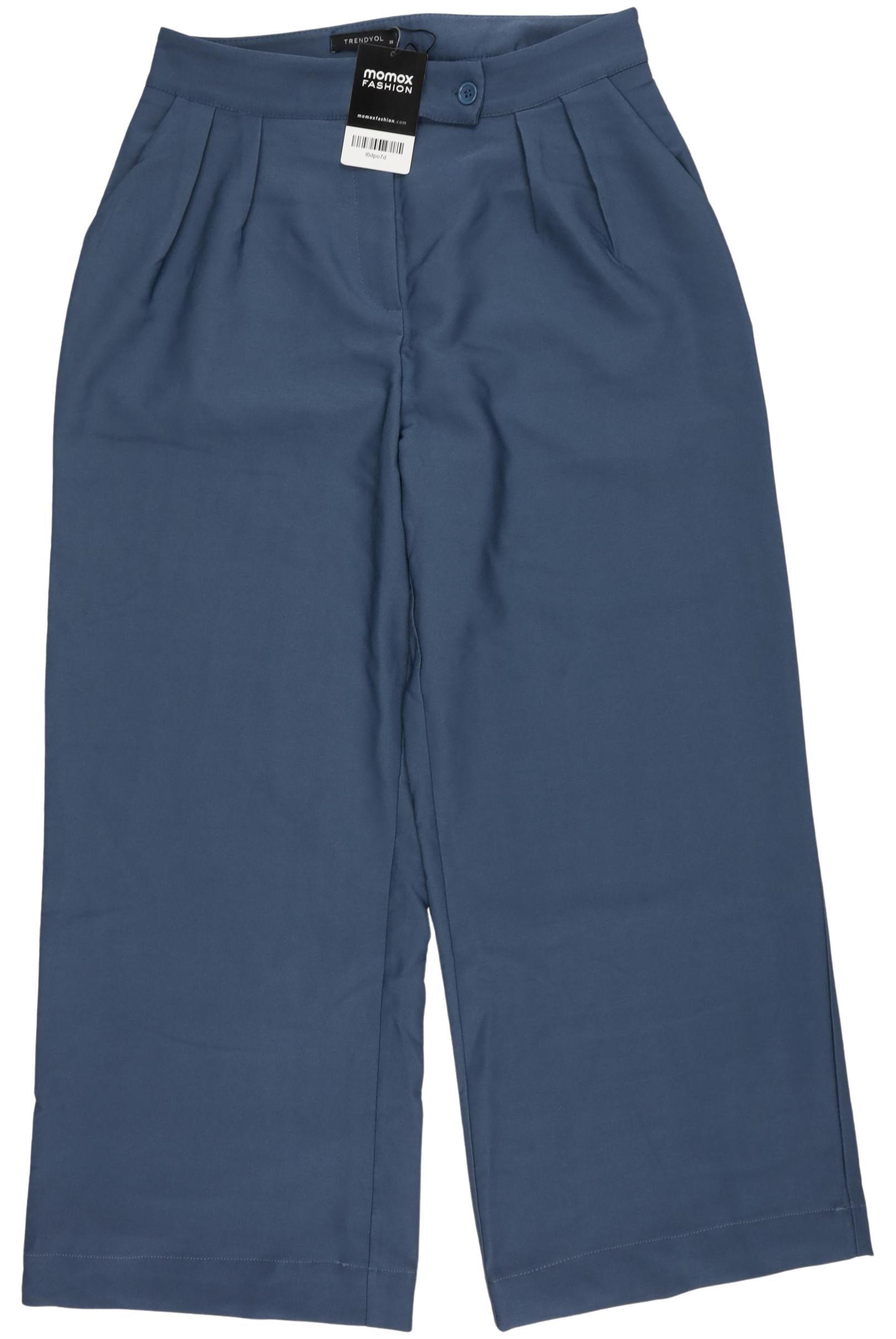 

Trendyol Damen Stoffhose, blau, Gr. 36