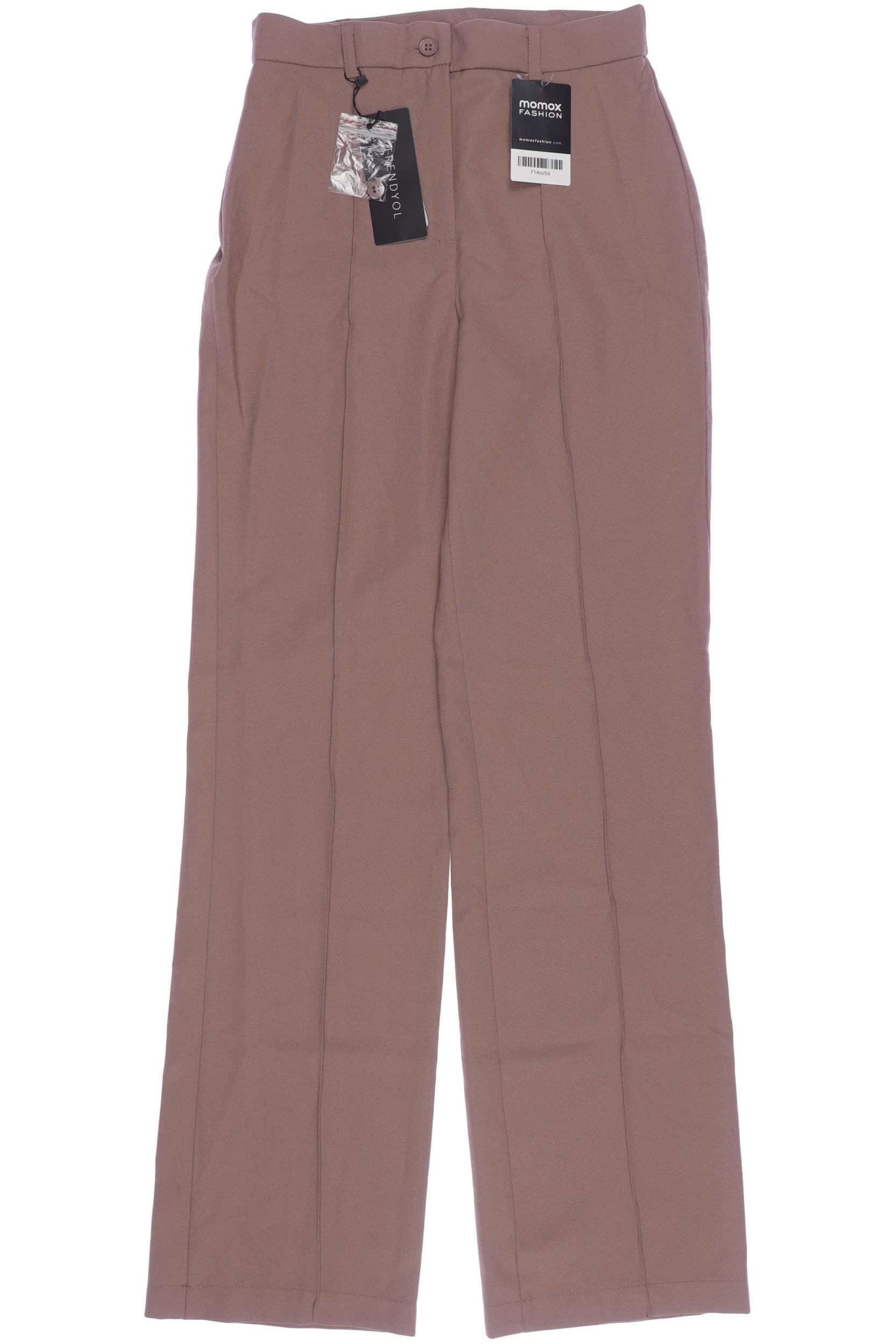 

Trendyol Damen Stoffhose, braun, Gr. 34