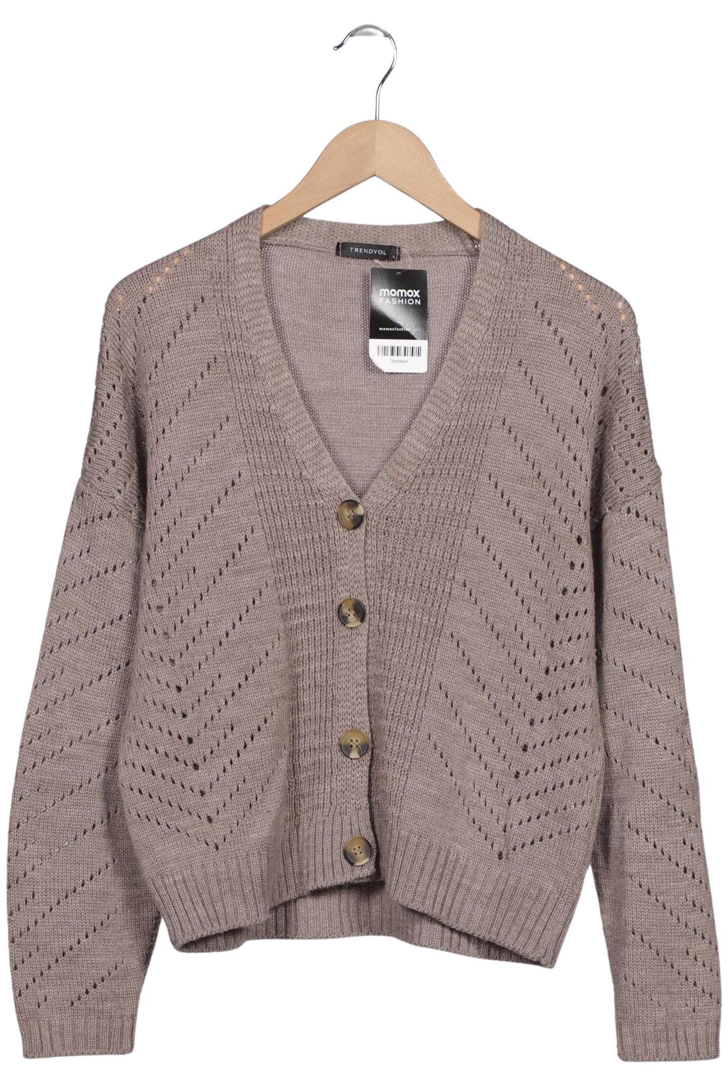 

Trendyol Damen Strickjacke, beige, Gr. 42