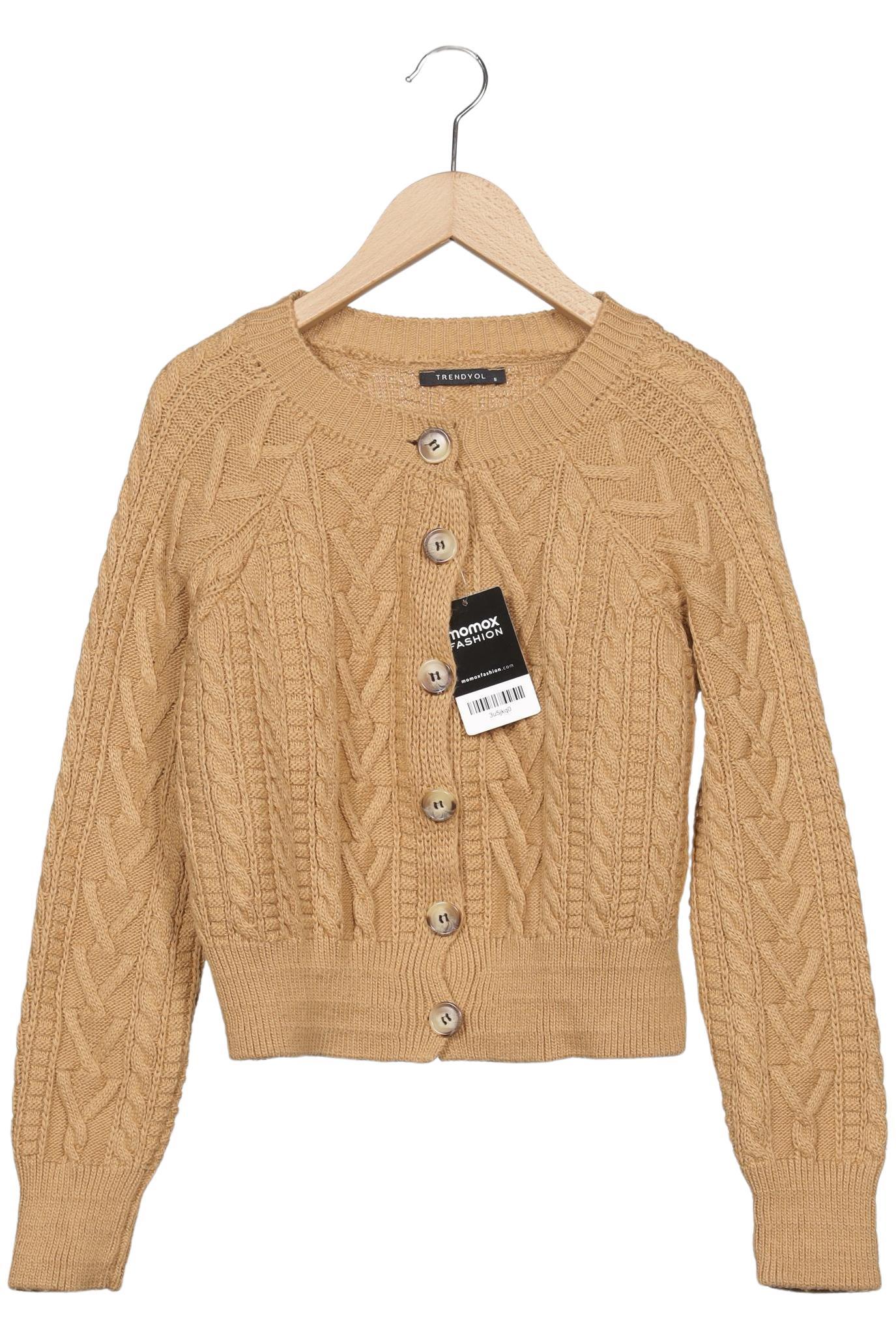 

Trendyol Damen Strickjacke, beige, Gr. 36