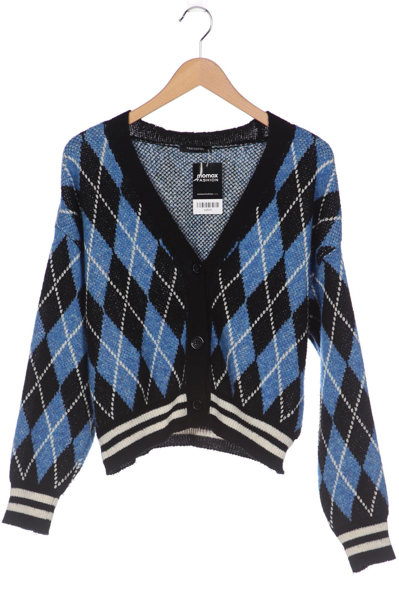 

Trendyol Damen Strickjacke, blau, Gr. 36