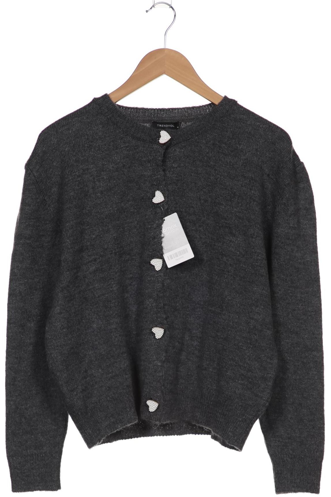 

Trendyol Damen Strickjacke, grau, Gr. 38
