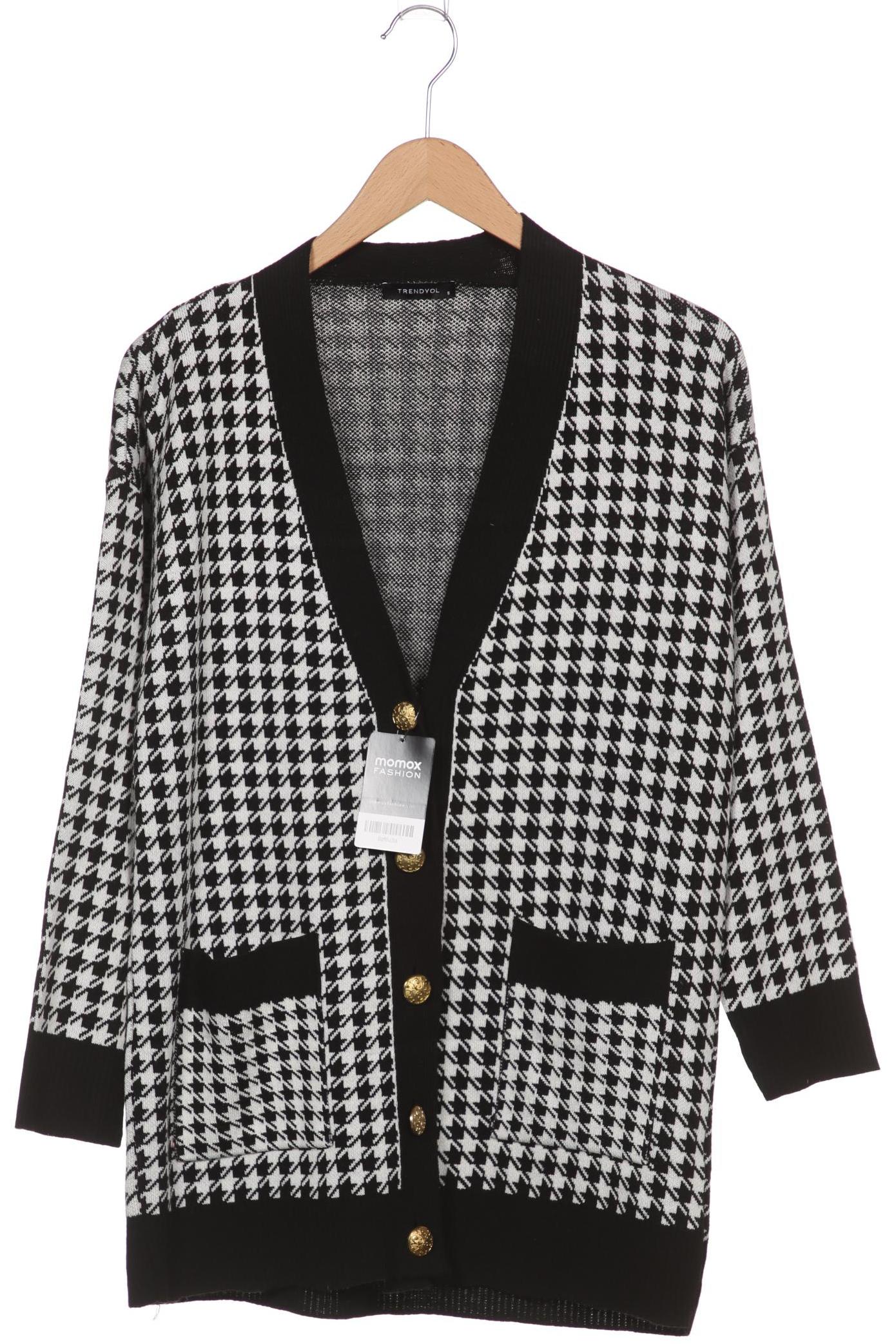 

Trendyol Damen Strickjacke, schwarz, Gr. 36