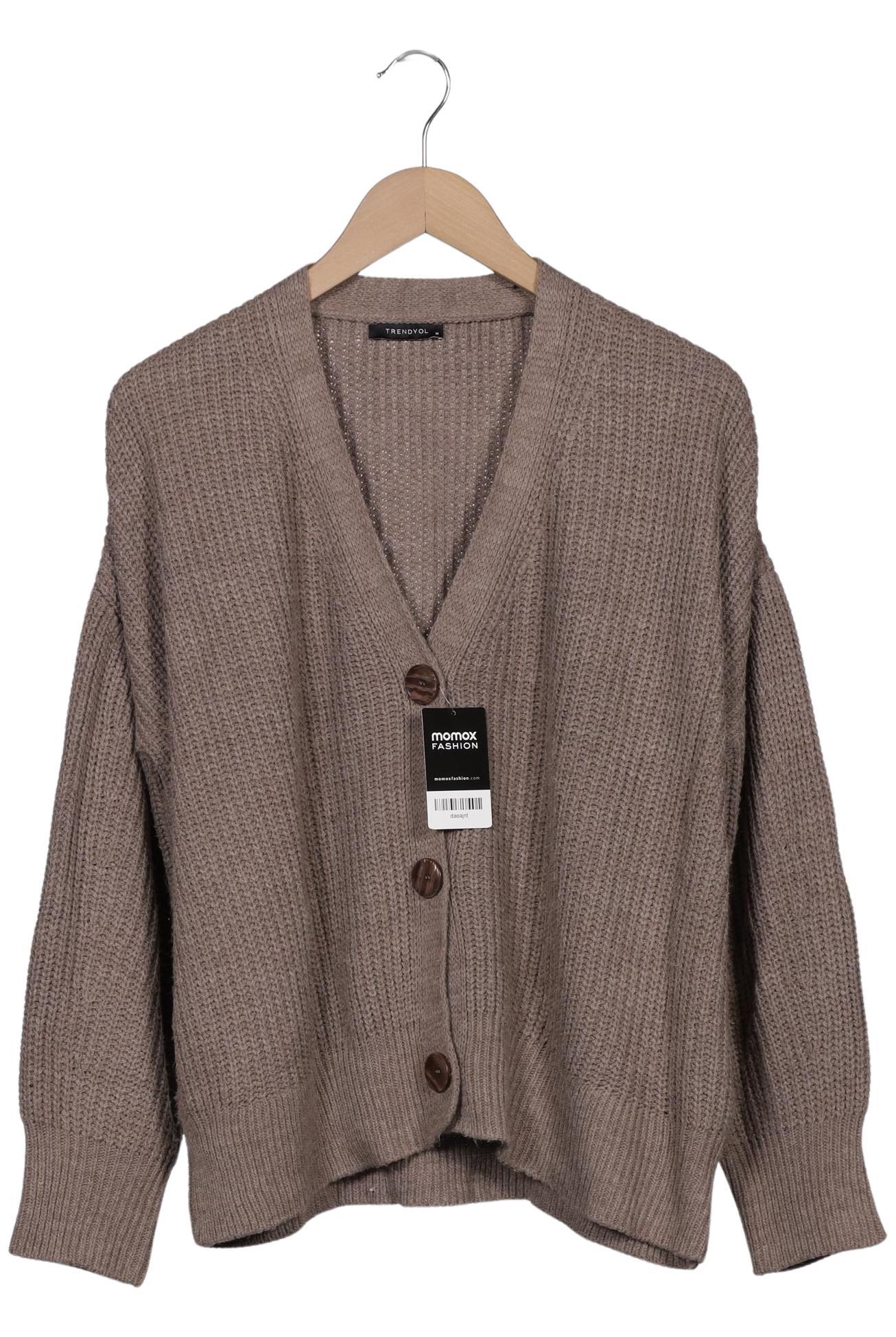 

Trendyol Damen Strickjacke, braun, Gr. 38