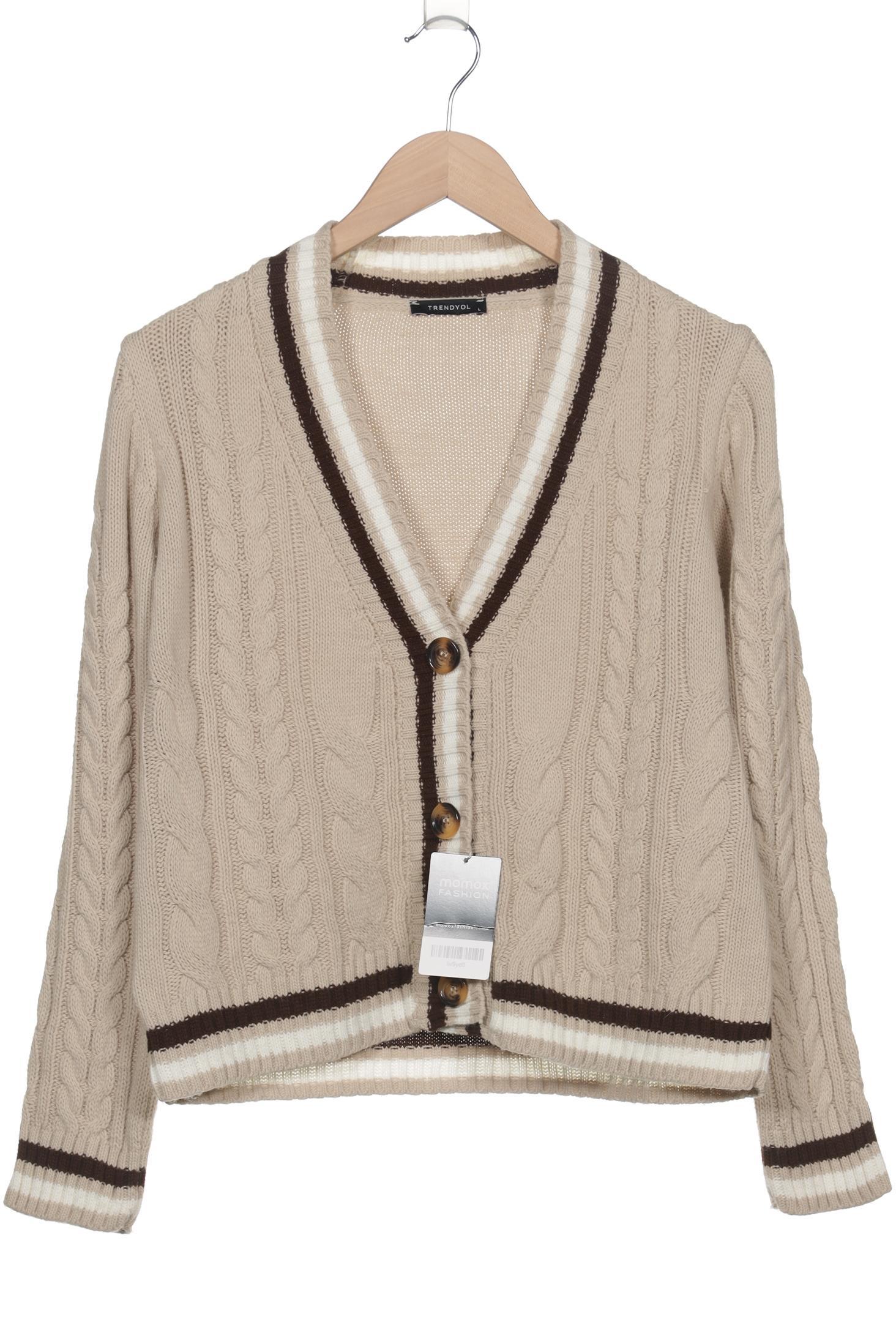 

Trendyol Damen Strickjacke, beige, Gr. 42