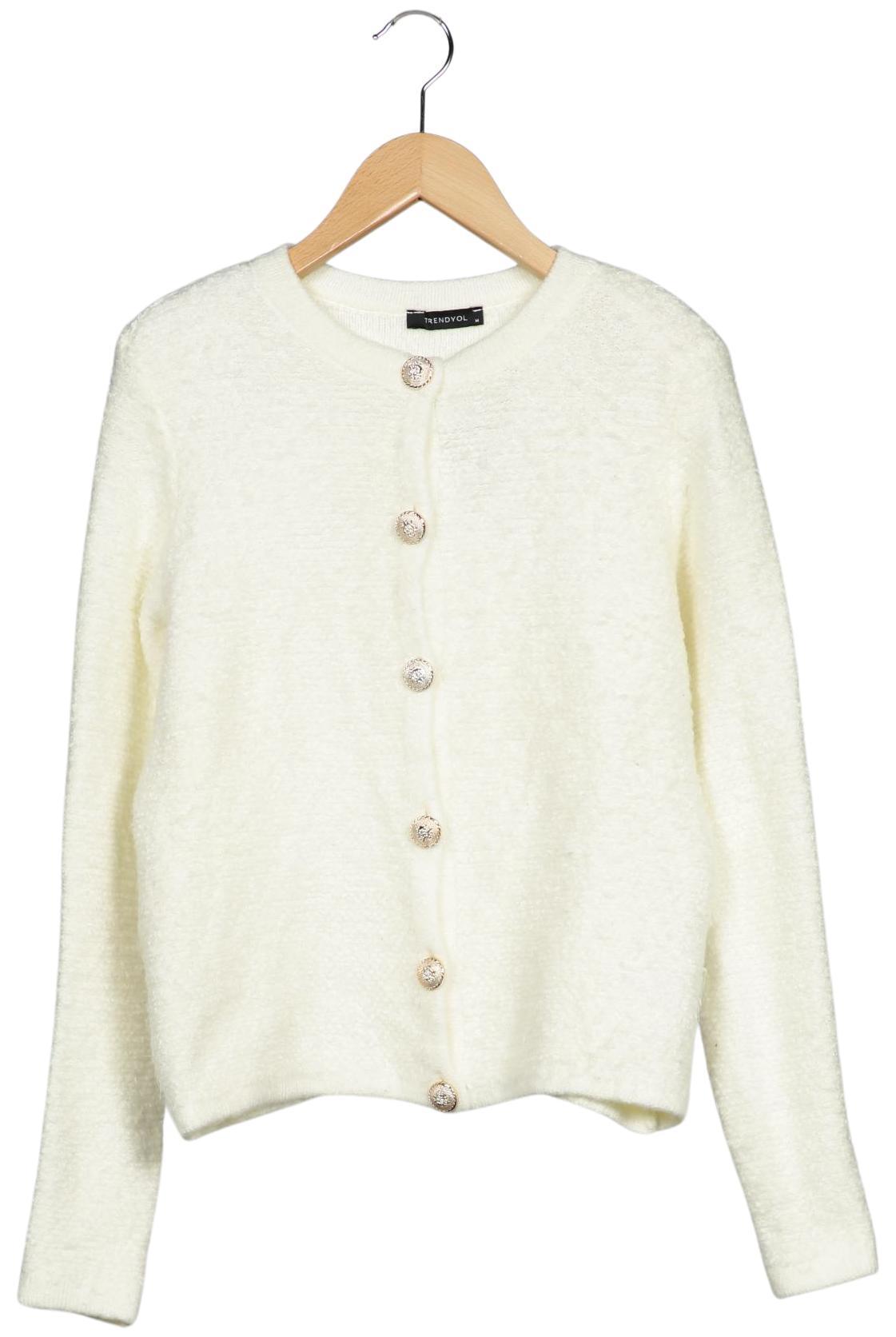 

Trendyol Damen Strickjacke, cremeweiß, Gr. 38