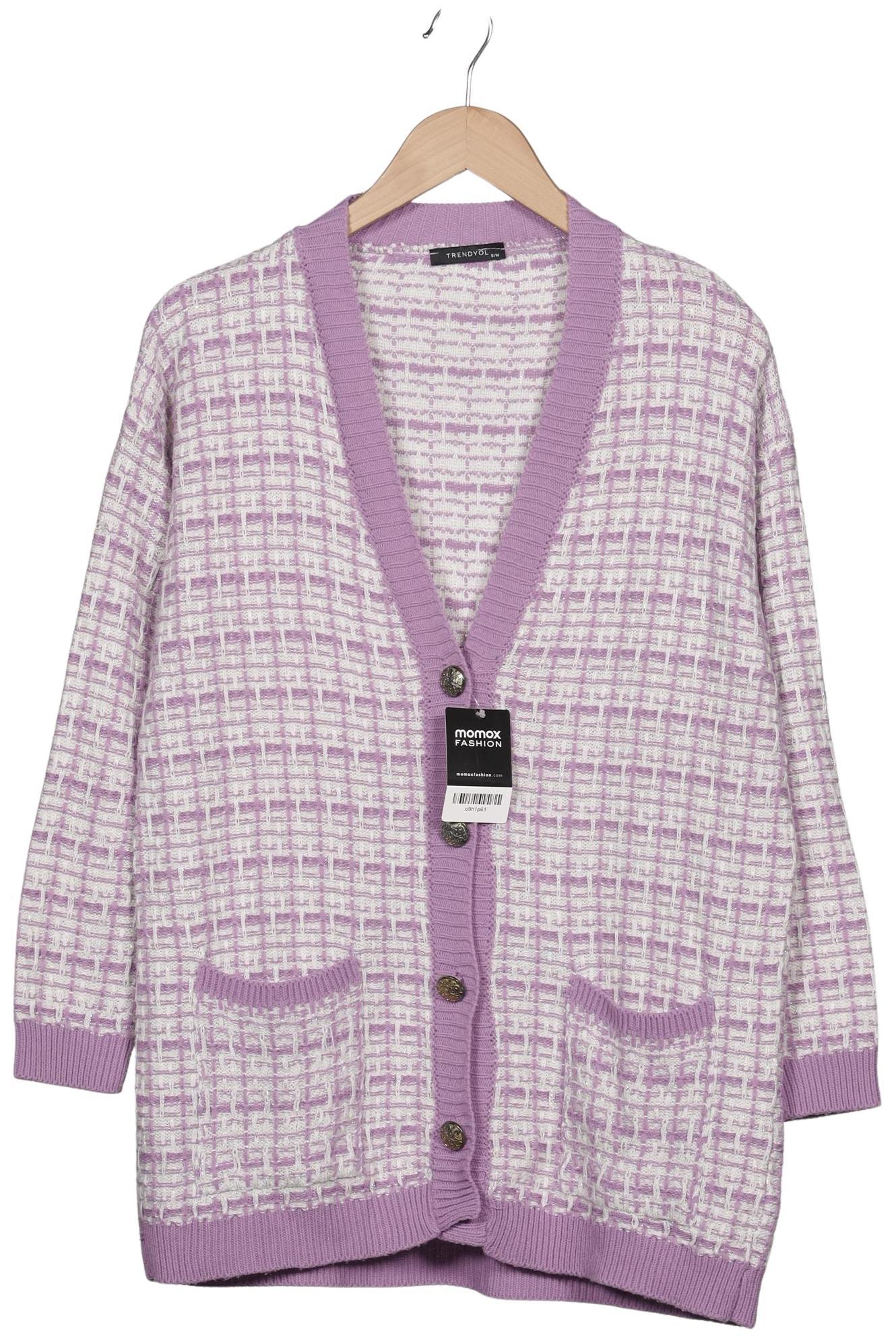 

Trendyol Damen Strickjacke, flieder, Gr. 36