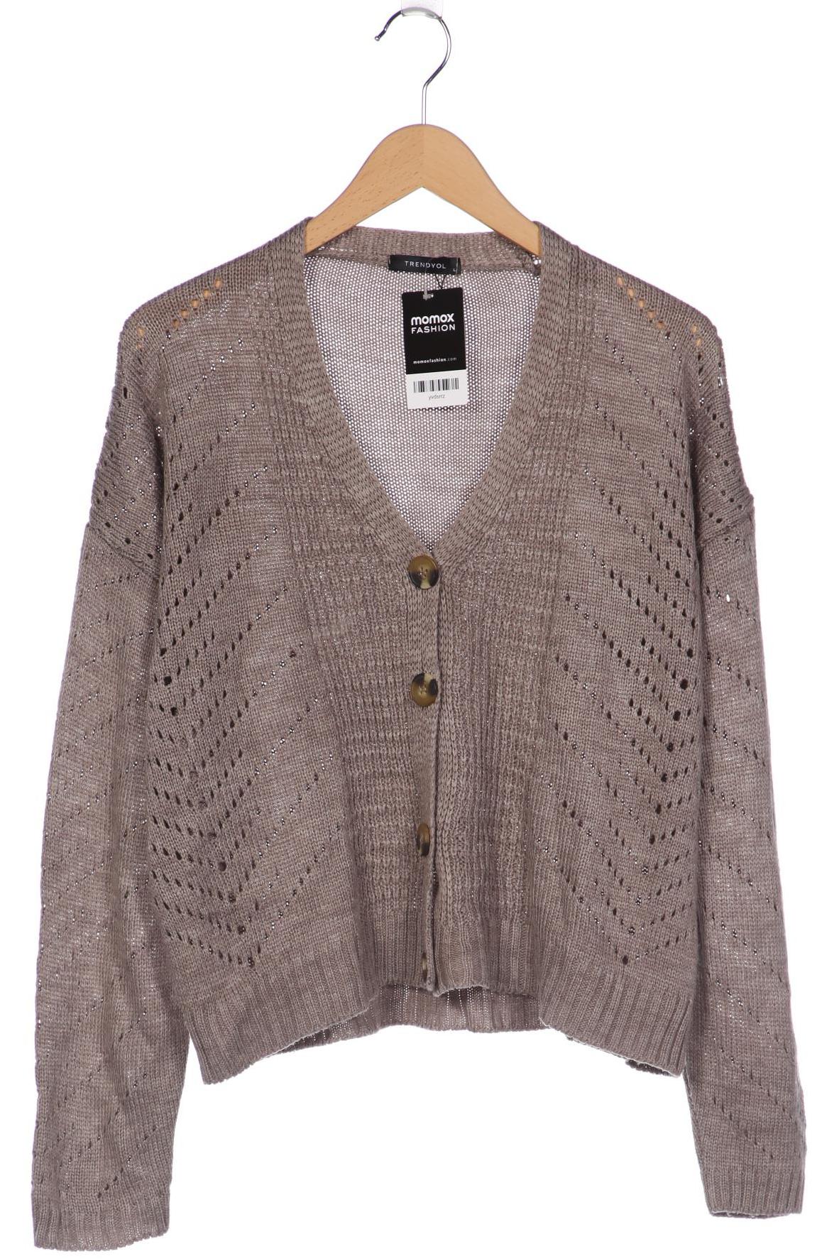 

Trendyol Damen Strickjacke, braun, Gr. 42